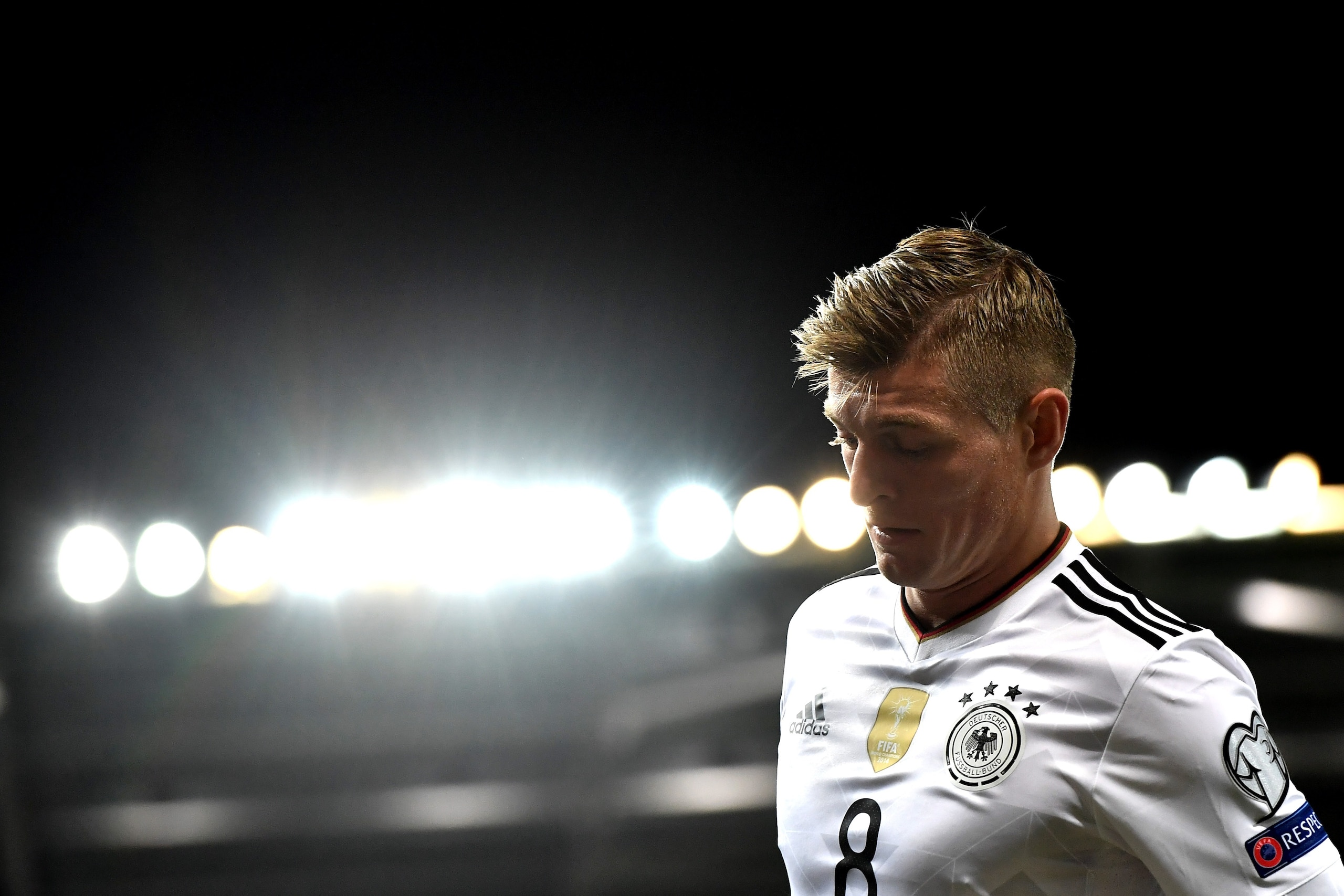 BELFAST, NORTHERN IRELAND - OCTOBER 05: Toni Kroos of Germany during the FIFA 2018 World Cup Qualifier between Northern Ireland and Germany at Windsor Park on October 5, 2017 in Belfast, Northern Ireland. (Photo by Charles McQuillan/Getty Images)