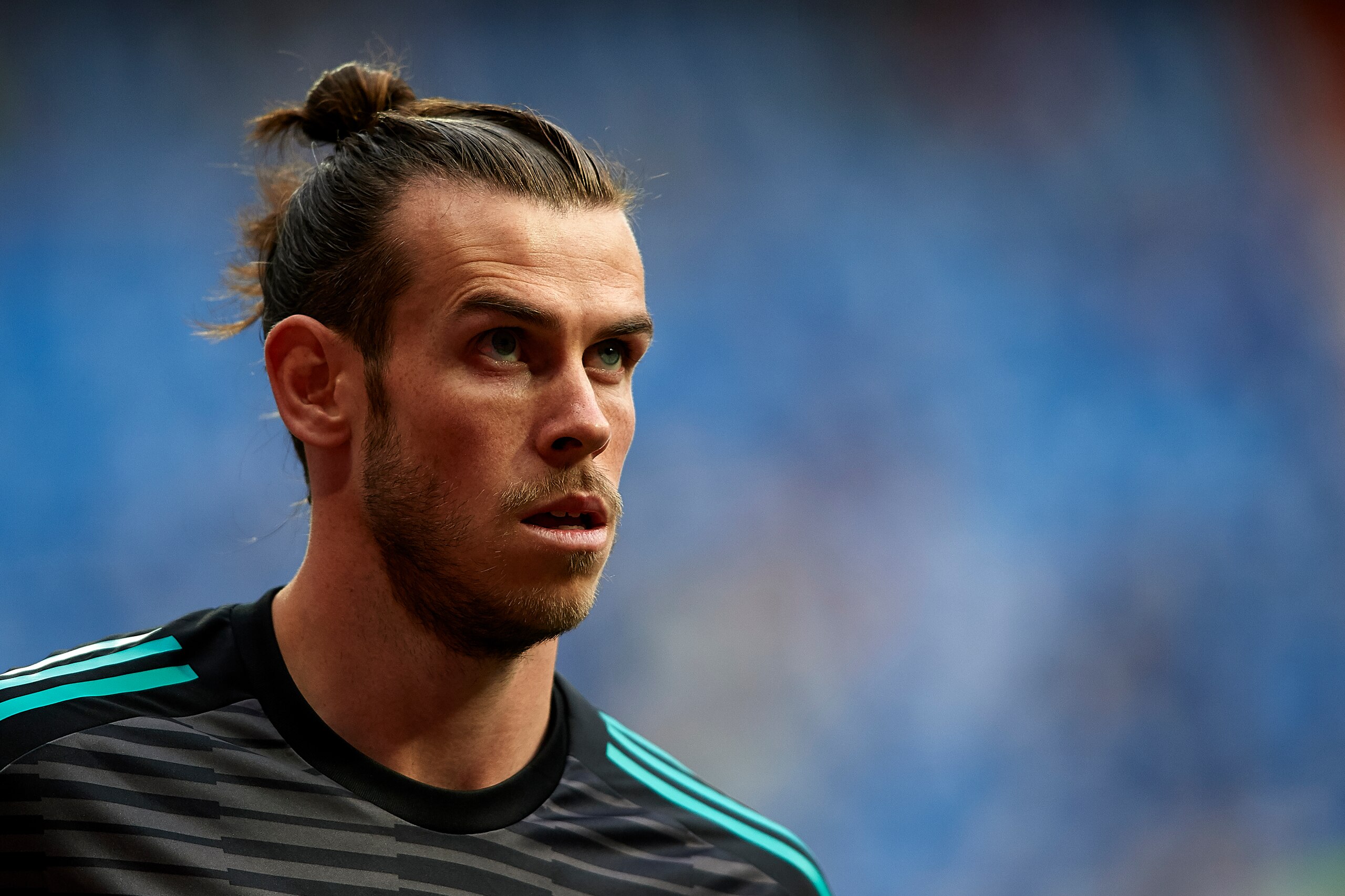 MADRID, SPAIN - MAY 12:  Gareth Bale of Real Madrid warms up prior to the La Liga match between Real Madrid and Celta de Vigo at Estadio Santiago Bernabeu on May 12, 2018 in Madrid, Spain.  (Photo by Quality Sport Images/Getty Images)