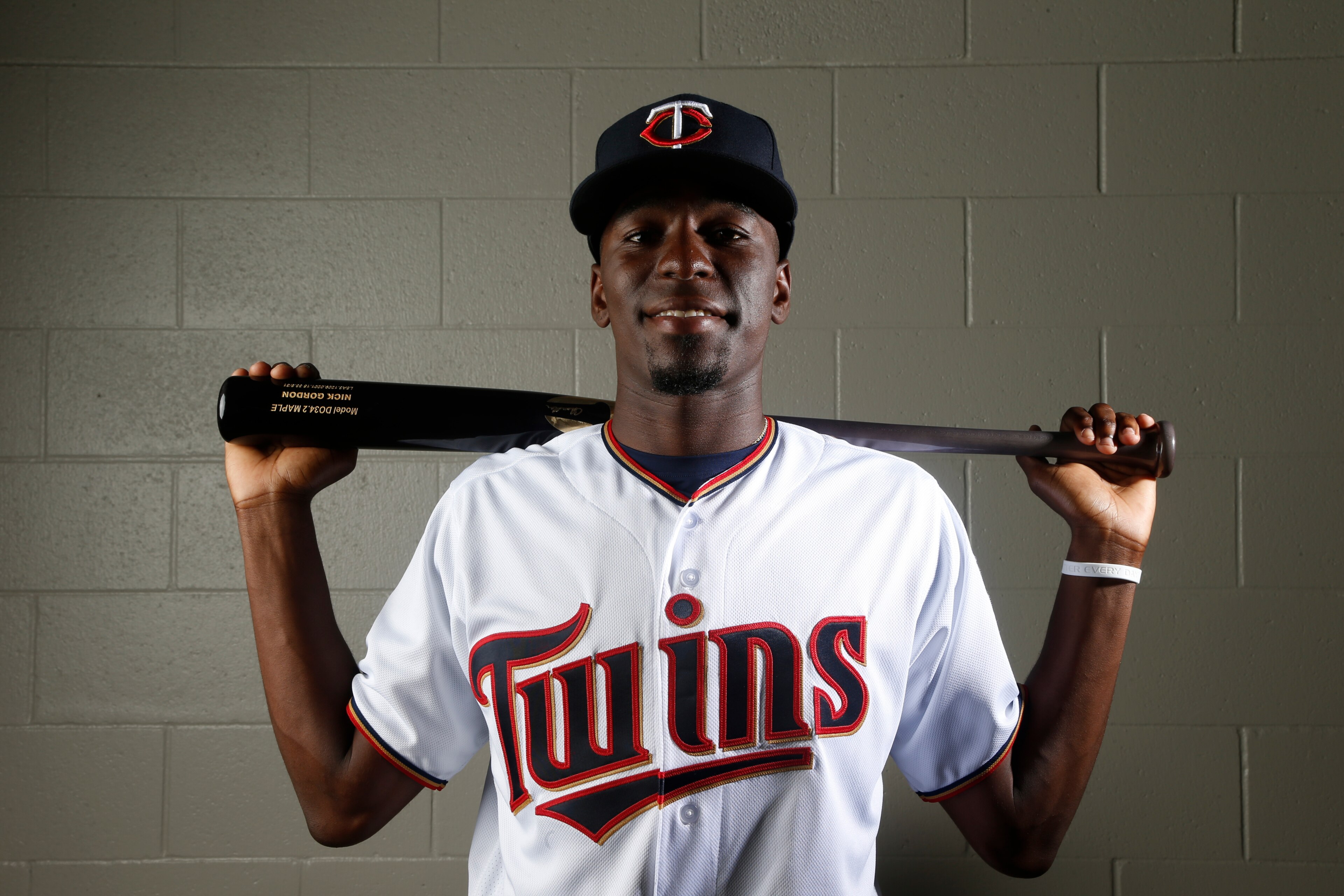 FT. MYERS, FL - FEBRUARY 21:  Nick Gordon #1 of the Minnesota Twins poses for a portrait on February 21, 2018 at Hammond Field in Ft. Myers, Florida. (Photo by Brian Blanco/Getty Images)