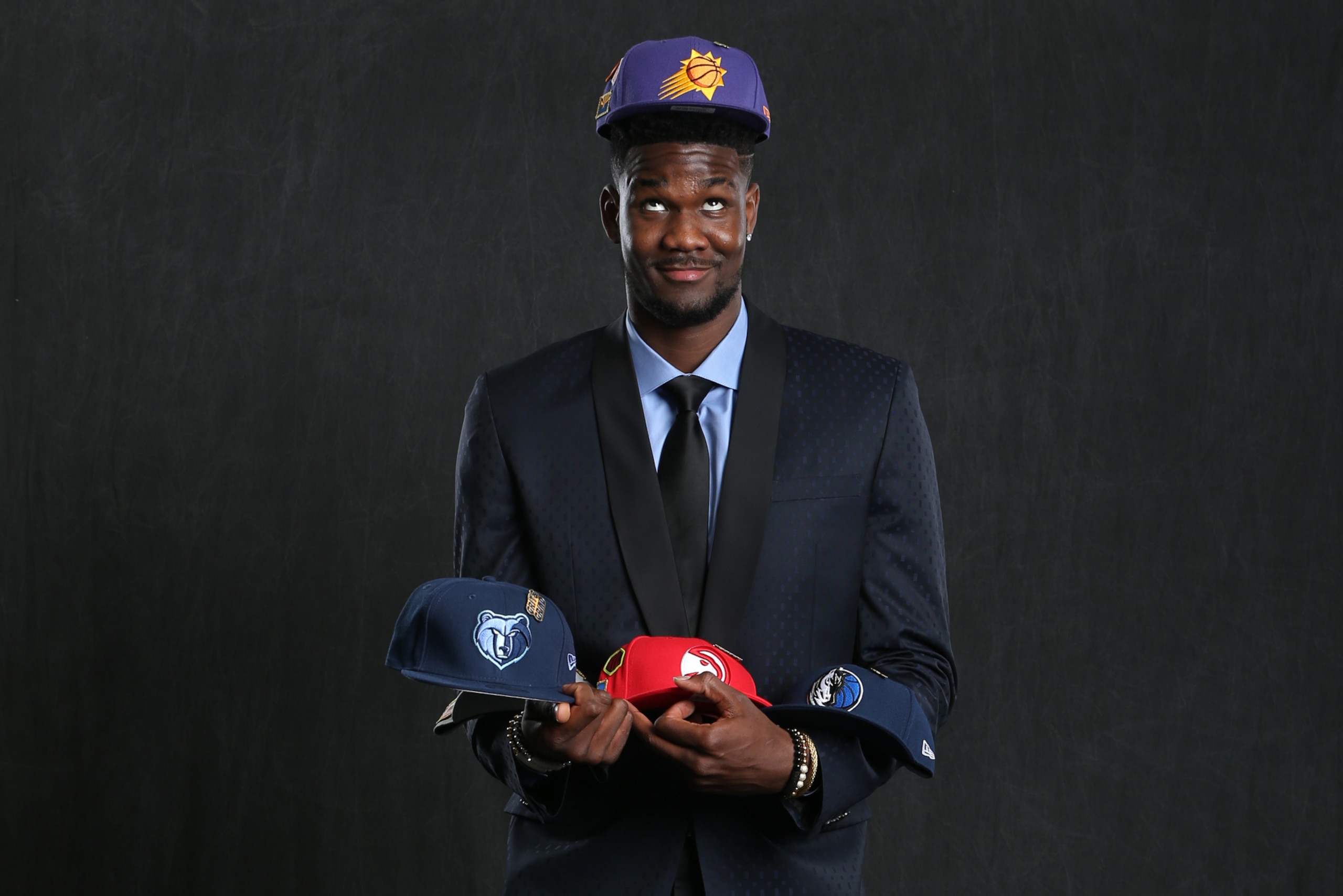 CHICAGO, IL - MAY 15:  NBA Draft Prospect, DeAndre Ayton poses for a portrait before the NBA Draft Lottery on May 15, 2018 at The Palmer House Hilton in Chicago, Illinois. NOTE TO USER: User expressly acknowledges and agrees that, by downloading and or us