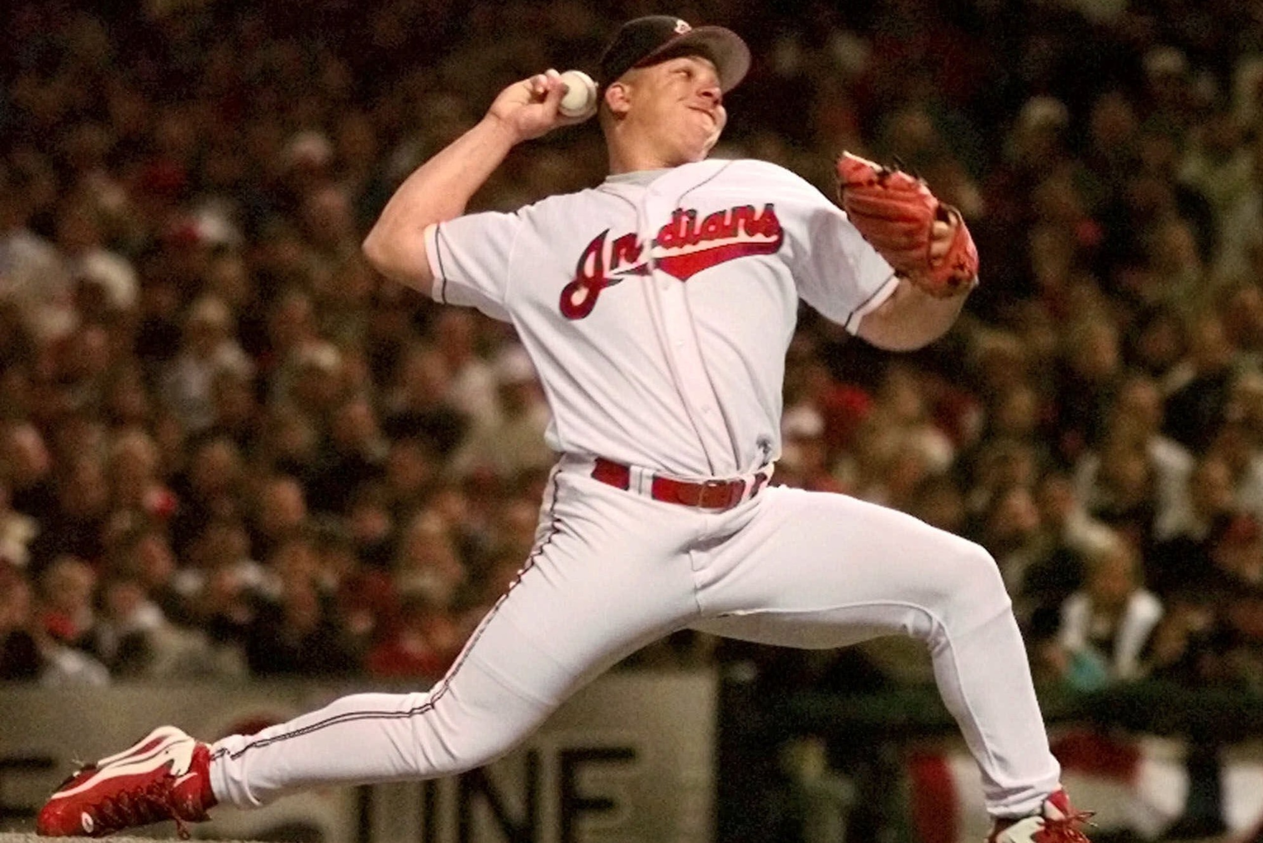 Colon was a hard-throwing 24-year-old when he debuted with the Indians.