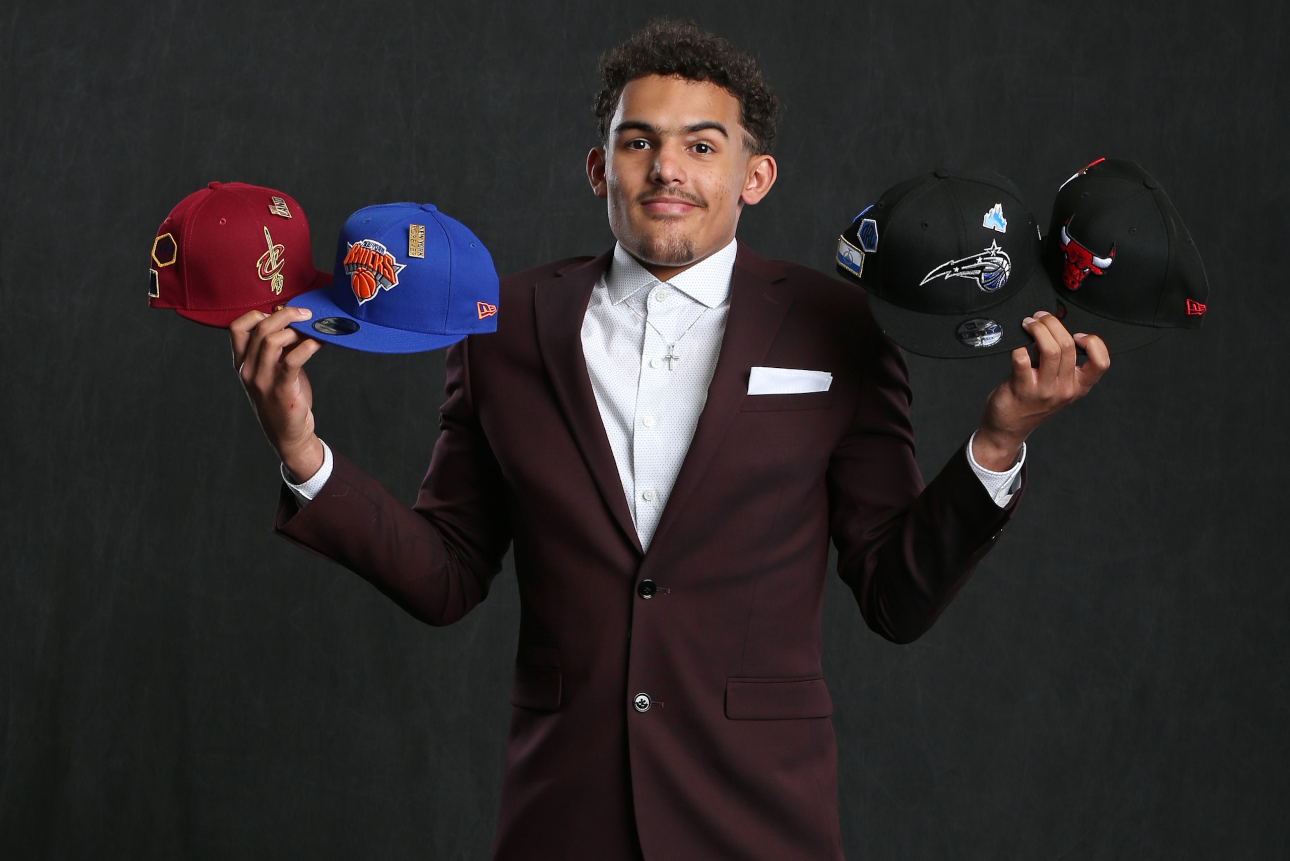CHICAGO, IL - MAY 15:  NBA Draft Prospect, Trae Young poses for a portrait before the NBA Draft Lottery on May 15, 2018 at The Palmer House Hilton in Chicago, Illinois. NOTE TO USER: User expressly acknowledges and agrees that, by downloading and or using