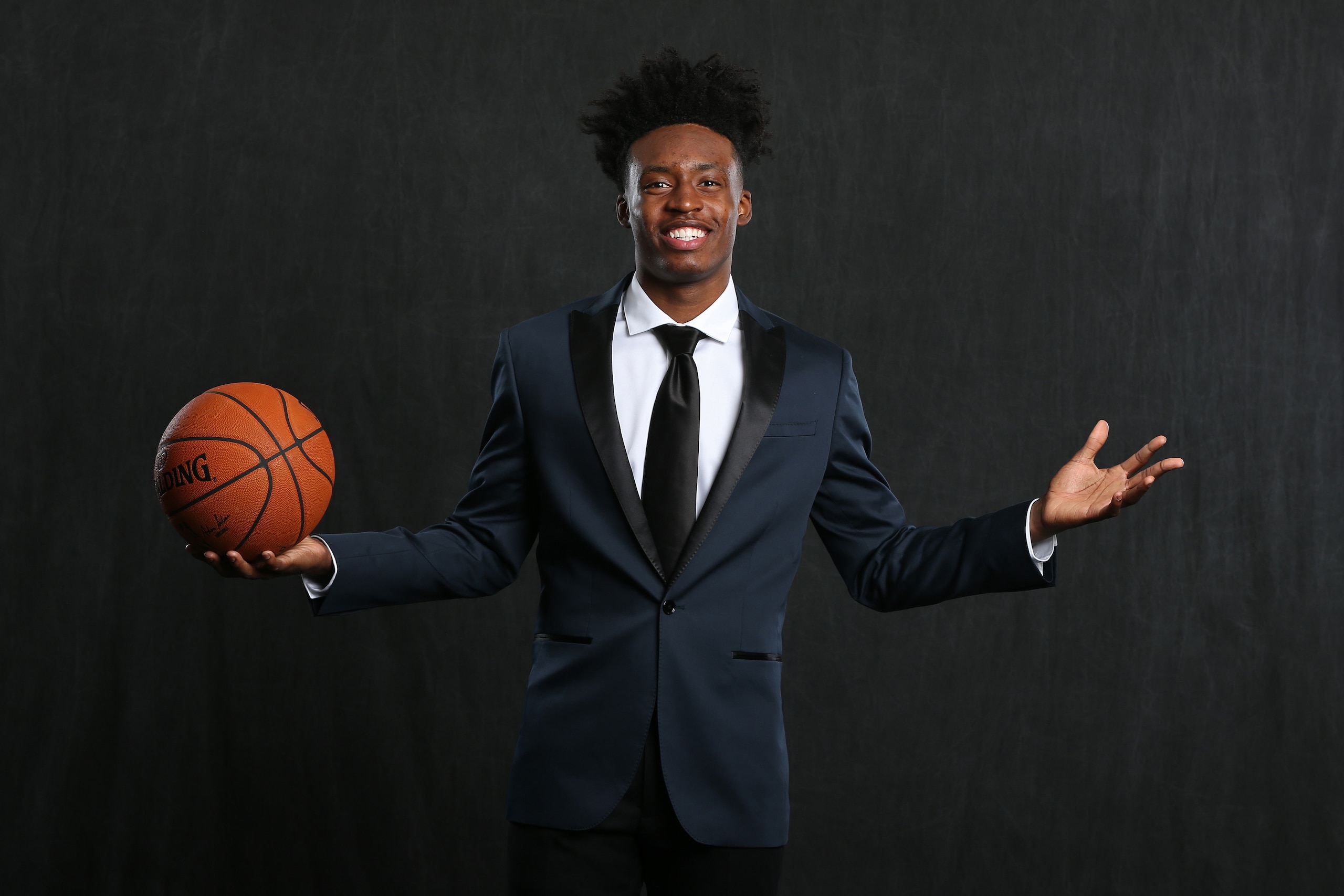 CHICAGO, IL - MAY 15:  NBA Draft Prospect, Collin Sexton poses for a portrait before the NBA Draft Lottery on May 15, 2018 at The Palmer House Hilton in Chicago, Illinois. NOTE TO USER: User expressly acknowledges and agrees that, by downloading and or us