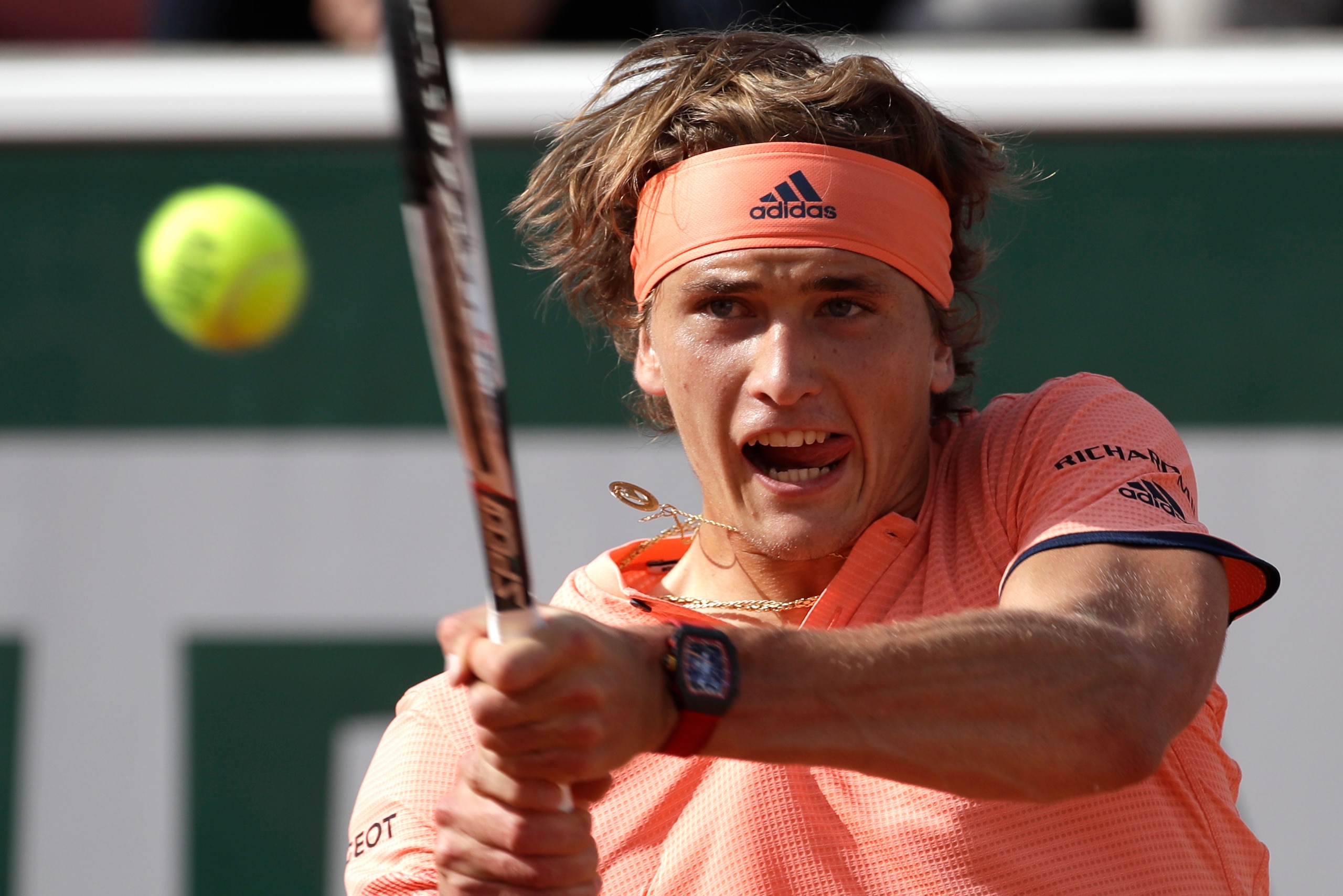 Second-seeded Alexander Zverev is back in action Wednesday for his second-round match in the French Open.