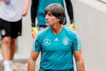 BOLZANO, ITALY - MAY 29: Head coach Jochaim Loew of Germany looks on during day seven of the Southern Tyrol Training Camp on May 29, 2018 in Eppan, Italy. (Photo by TF-Images/Getty Images)