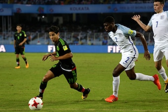 Rising talent Lainez was again impressive for his country.
