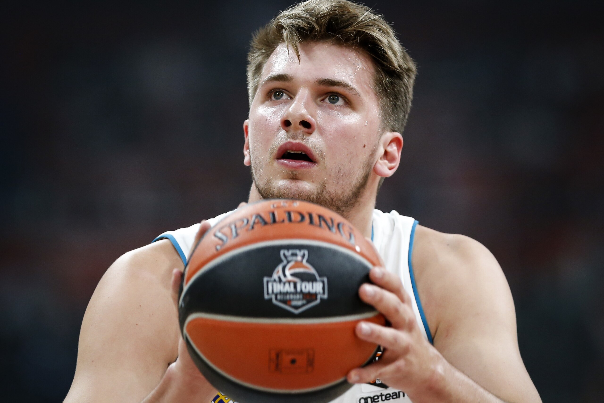 BELGRADE, SERBIA - MAY 20: Luka Doncic of Real Madrid in action during the Turkish Airlines Euroleague Final Four Belgrade 2018 Final match between Real Madrid and Fenerbahce Istanbul Dogus at Stark Arena on May 20, 2018 in Belgrade, Serbia. (Photo by Srd