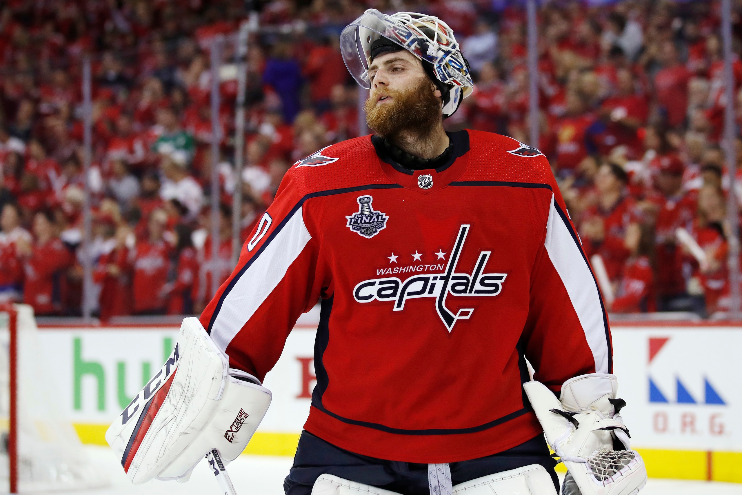 Braden Holtby's key saves have helped the Caps stay on course. Braden Holtby's key saves have helped the Caps stay on course.