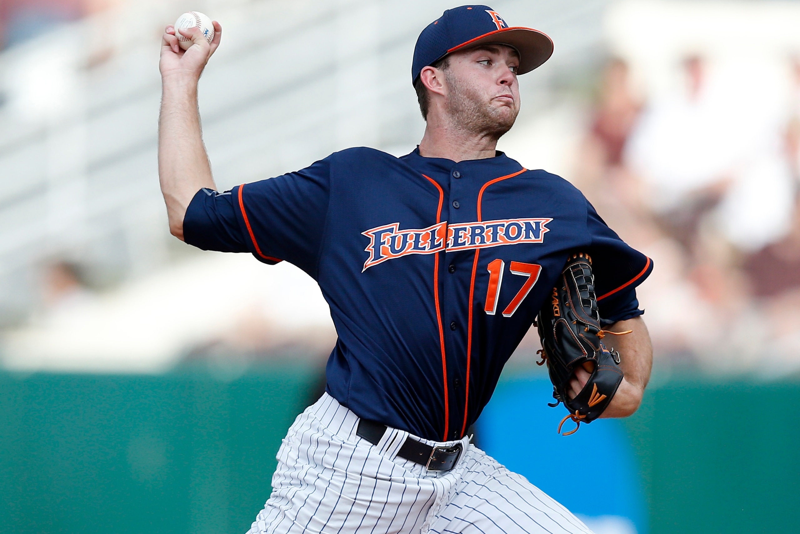 Colton Eastman will aim to pitch Cal State Fullerton into its second straight College World Series appearance.