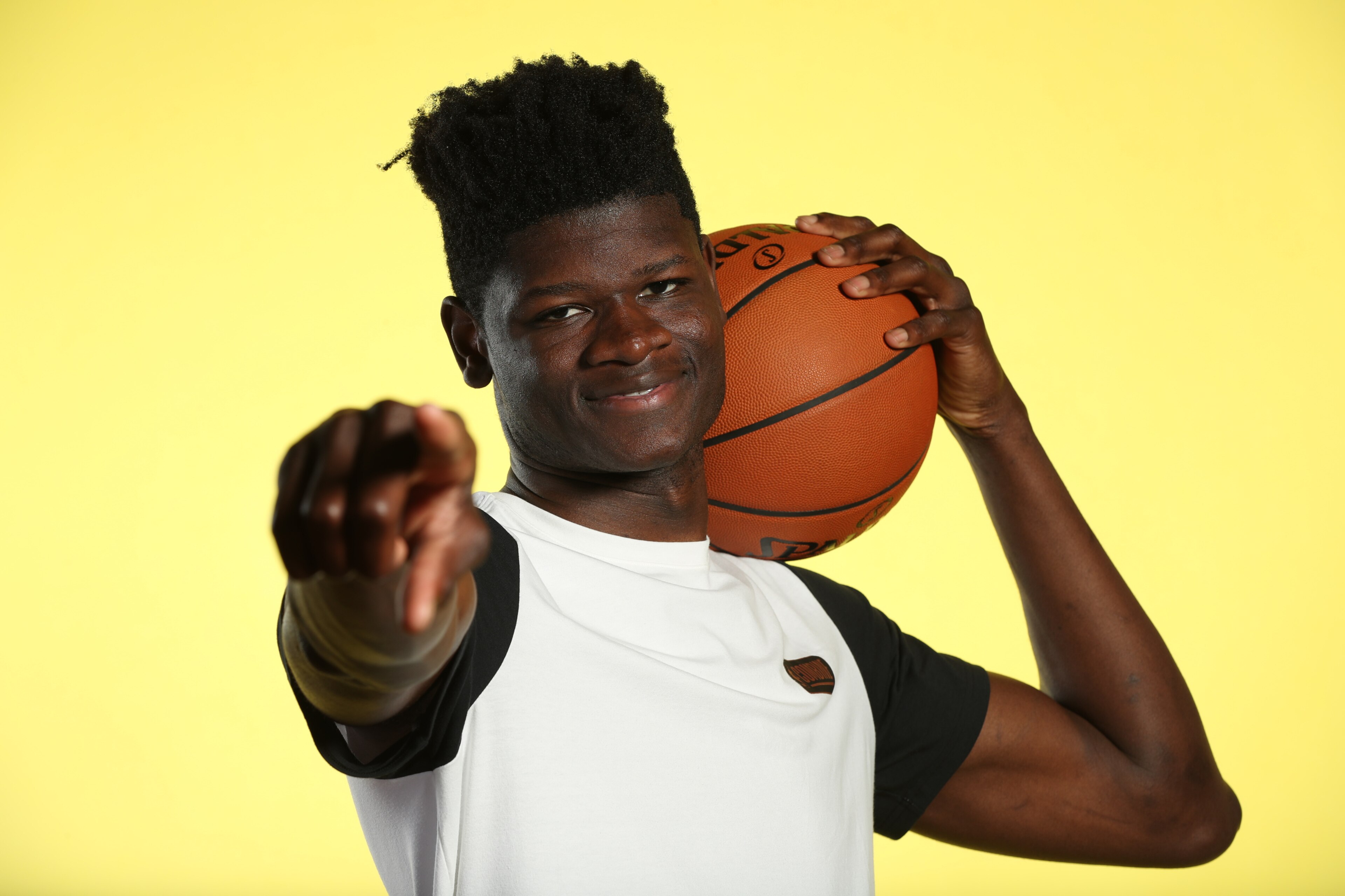 CHICAGO, IL - MAY 15: NBA Draft Prospect, Mohamed Bamba poses for a portrait during the 2018 NBA Combine circuit on May 15, 2018 at the Intercontinental Hotel Magnificent Mile in Chicago, Illinois. NOTE TO USER: User expressly acknowledges and agrees that