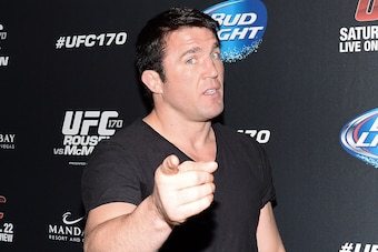 LAS VEGAS, NV - FEBRUARY 22:  Mixed martial artist Chael Sonnen attends the UFC 170 event at the Mandalay Bay Events Center on February 22, 2014 in Las Vegas, Nevada.  (Photo by Ethan Miller/Getty Images)