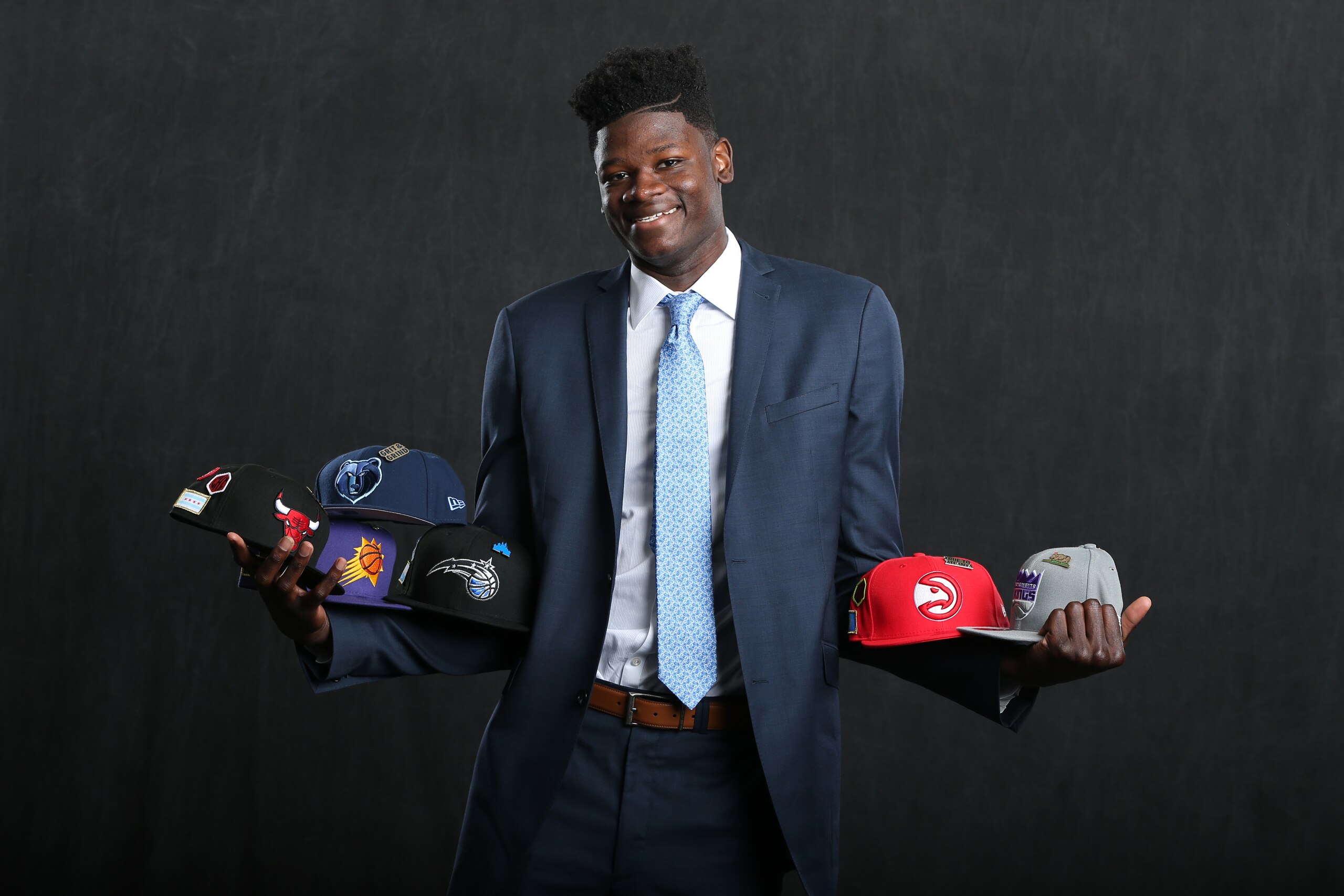 CHICAGO, IL - MAY 15:  NBA Draft Prospect, Mohamed Bamba poses for a portrait before the NBA Draft Lottery on May 15, 2018 at The Palmer House Hilton in Chicago, Illinois. NOTE TO USER: User expressly acknowledges and agrees that, by downloading and or us