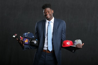 CHICAGO, IL - MAY 15: NBA Draft Prospect, Mohamed Bamba poses for a portrait before the NBA Draft Lottery on May 15, 2018 at The Palmer House Hilton in Chicago, Illinois. NOTE TO USER: User expressly acknowledges and agrees that, by downloading and or us CHICAGO, IL - MAY 15: NBA Draft Prospect, Mohamed Bamba poses for a portrait before the NBA Draft Lottery on May 15, 2018 at The Palmer House Hilton in Chicago, Illinois. NOTE TO USER: User expressly acknowledges and agrees that, by downloading and or us