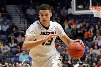 NASHVILLE, TN - MARCH 16:  Michael Porter Jr. #13 of the Missouri Tigers plays against the Florida State Seminoles during the first round of the 2018 NCAA Men's Basketball Tournament at Bridgestone Arena on March 16, 2018 in Nashville, Tennessee.  (Photo 