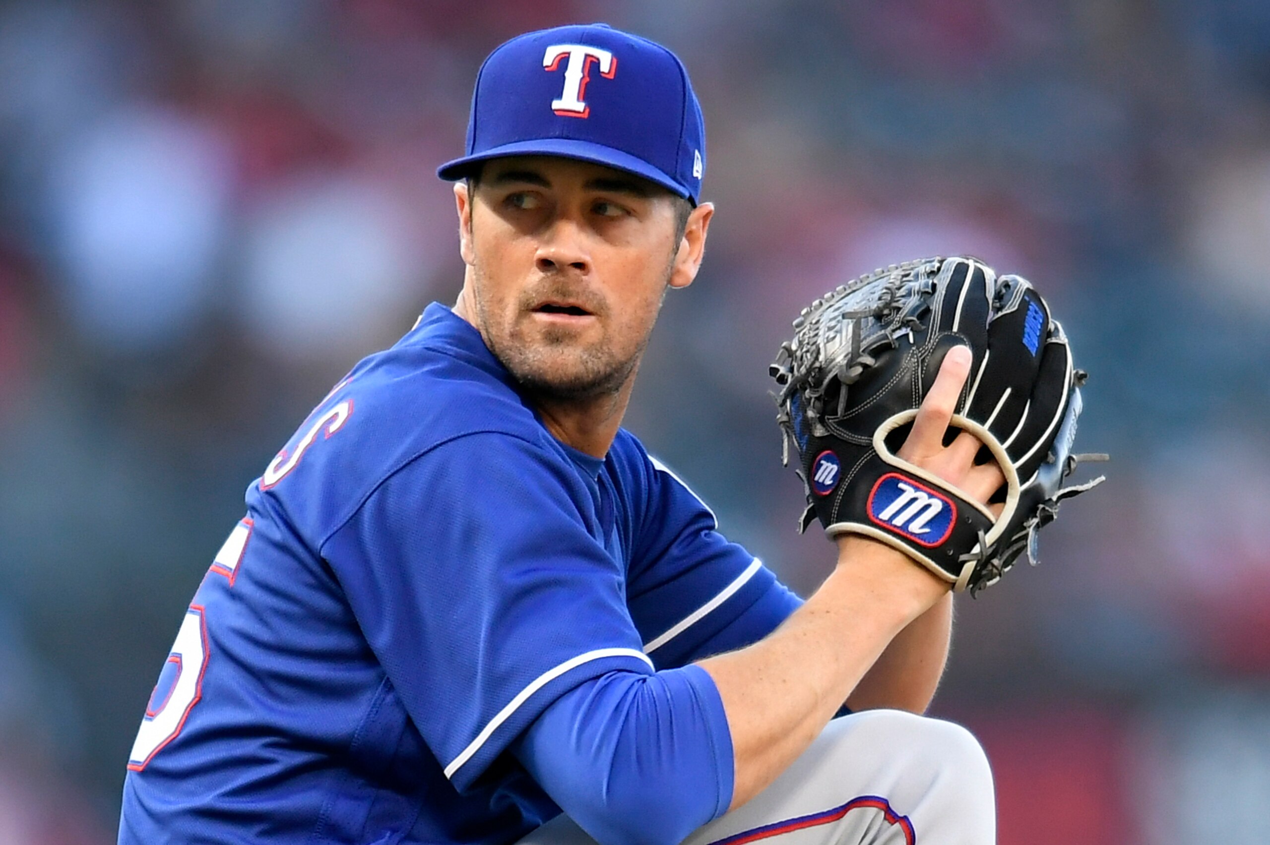 ANAHEIM, CA - JUNE 02: Cole Hamels #35 of the Texas Rangers winds up for a pitch against the Los Angeles Angels of Anaheim in the second inning at Angel Stadium on June 2, 2018 in Anaheim, California. (Photo by John McCoy/Getty Images) ANAHEIM, CA - JUNE 02: Cole Hamels #35 of the Texas Rangers winds up for a pitch against the Los Angeles Angels of Anaheim in the second inning at Angel Stadium on June 2, 2018 in Anaheim, California. (Photo by John McCoy/Getty Images)