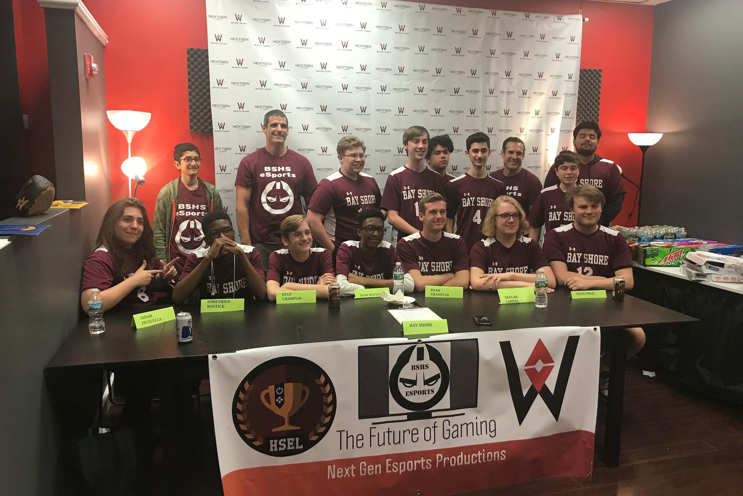 The Bayshore High School esports team.