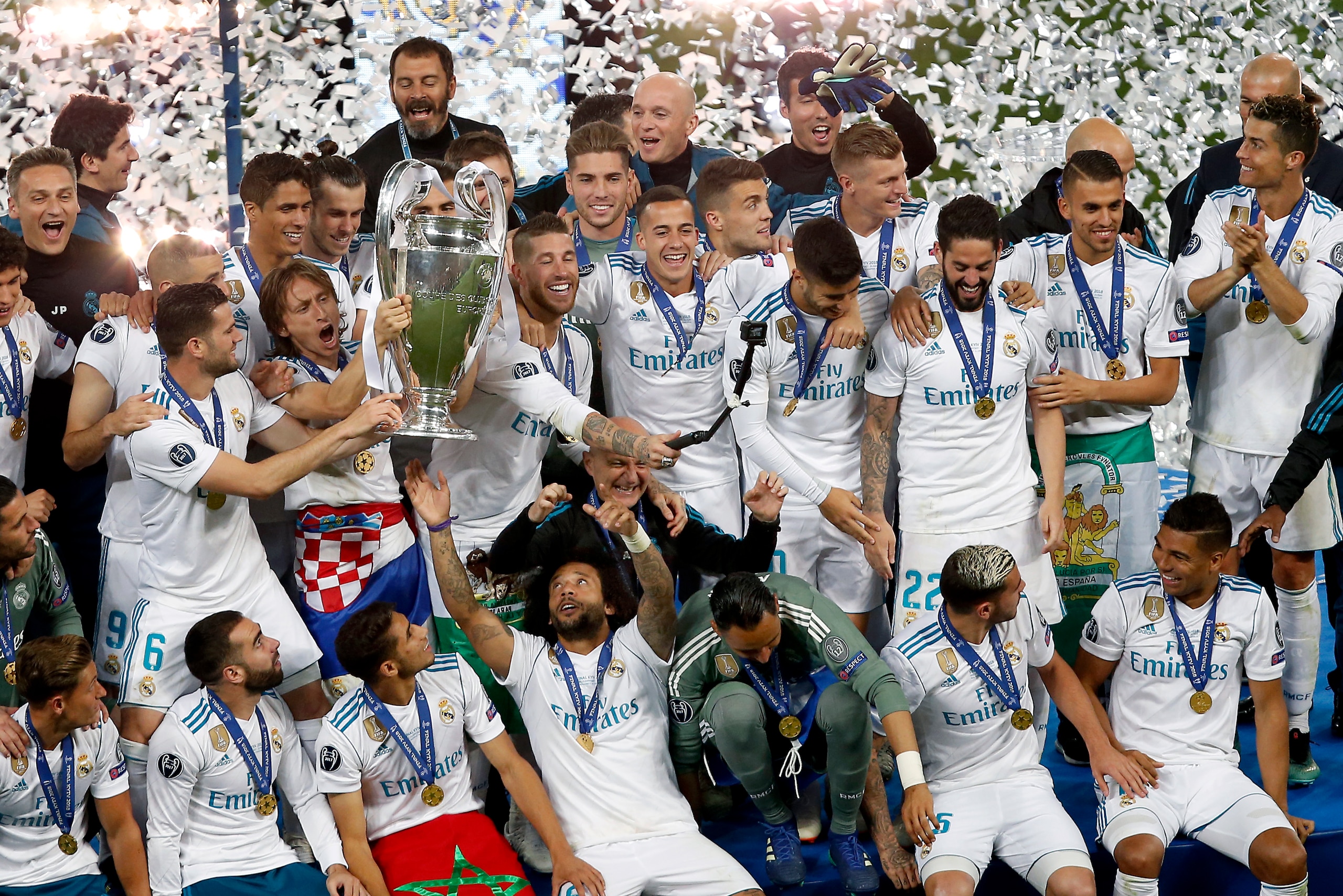 Real Madrid won the Champions League again this year.