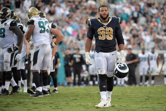 Aaron Donald is entering the final year of his rookie contract, a deal he is eager to renegotiate.