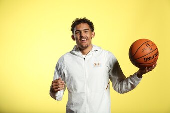 CHICAGO, IL - MAY 15: NBA Draft Prospect, Trae Young poses for a portrait during the 2018 NBA Combine circuit on May 15, 2018 at the Intercontinental Hotel Magnificent Mile in Chicago, Illinois. NOTE TO USER: User expressly acknowledges and agrees that, b