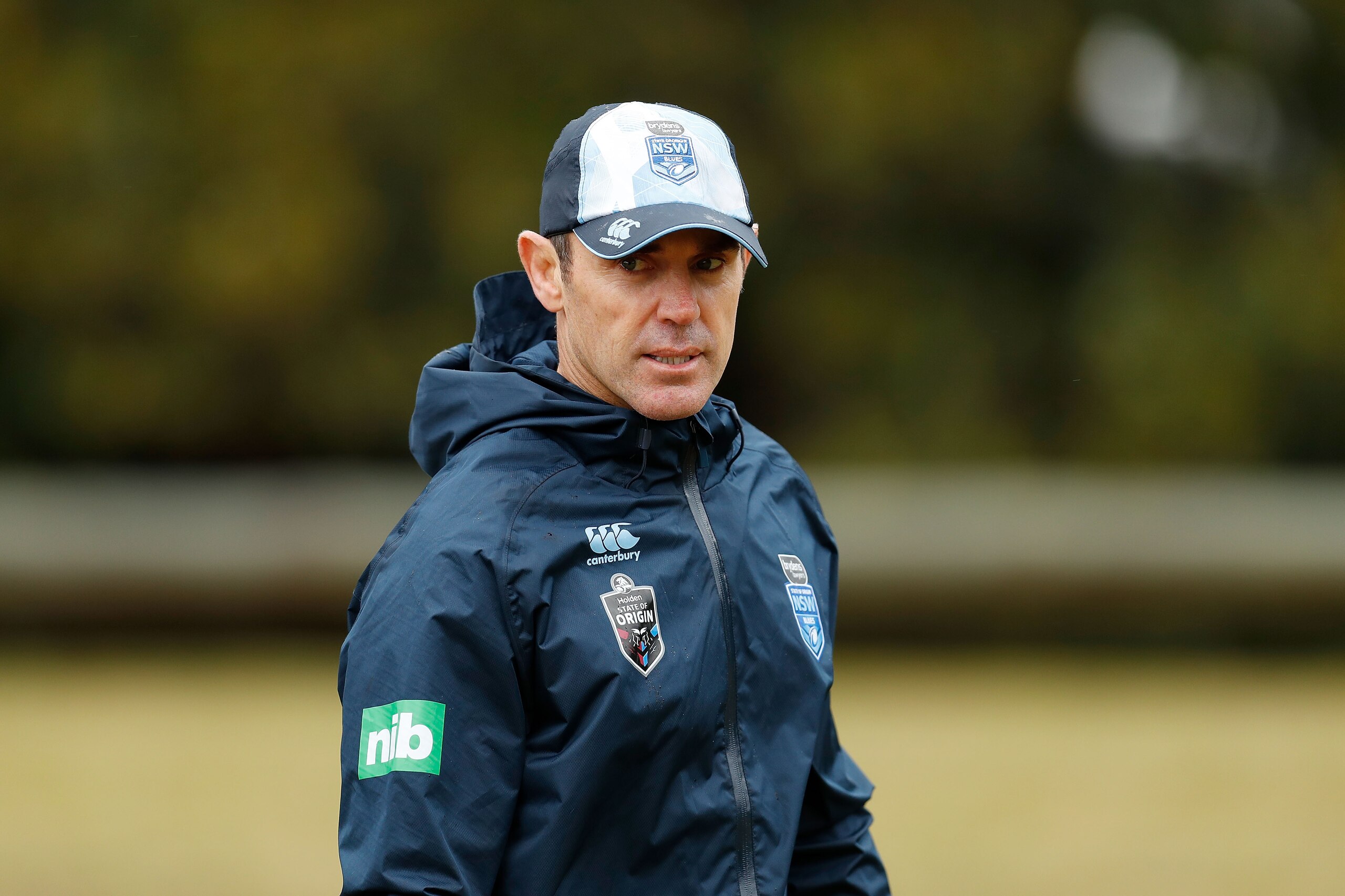 SYDNEY, AUSTRALIA - JUNE 19:  Brad Fittler head coach of the Blues during a New South Wales Blues State of Origin training session at Moore Park on June 19, 2018 in Sydney, Australia.  (Photo by Jason McCawley/Getty Images)