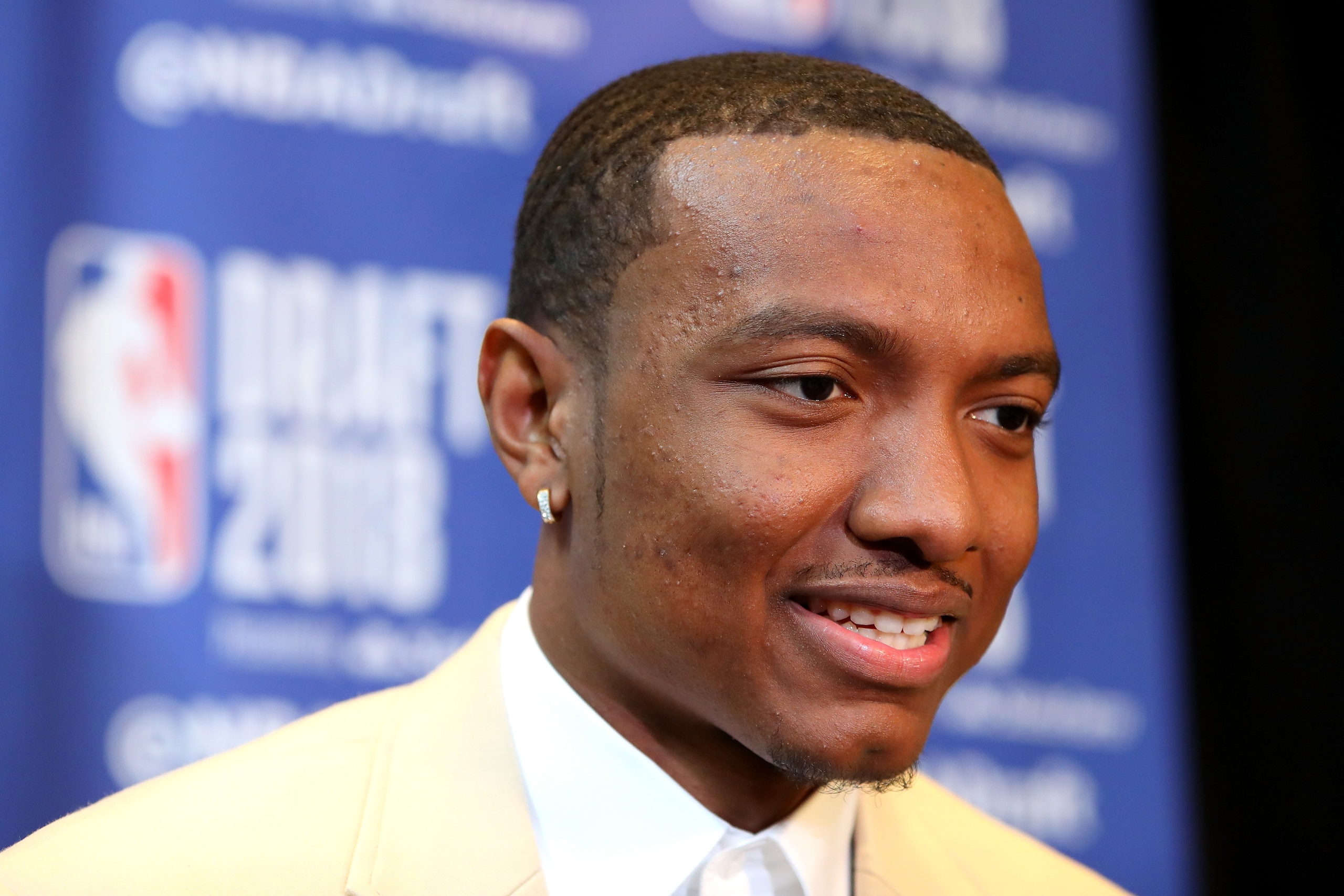 NEW YORK, NY - JUNE 20:  NBA Draft Prospect Wendell Carter Jr. speaks to the media before the 2018 NBA Draft at the Grand Hyatt New York Grand Central Terminal on June 20, 2018 in New York City. NOTE TO USER: User expressly acknowledges and agrees that, b