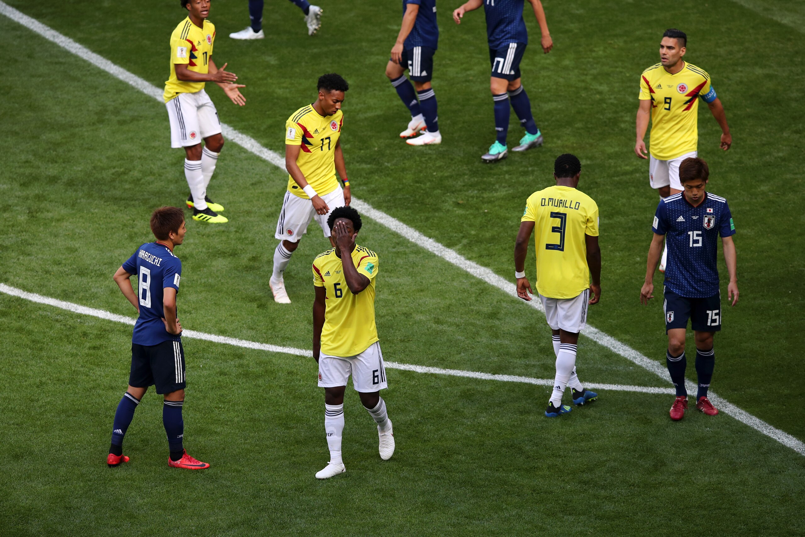SARANSK, RUSSIA - JUNE 19: Carlos Sanchez of Colombia is sent off during the 2018 FIFA World Cup Russia group H match between Colombia and Japan at Mordovia Arena on June 19, 2018 in Saransk, Russia. (Photo by Clive Brunskill/Getty Images) SARANSK, RUSSIA - JUNE 19: Carlos Sanchez of Colombia is sent off during the 2018 FIFA World Cup Russia group H match between Colombia and Japan at Mordovia Arena on June 19, 2018 in Saransk, Russia. (Photo by Clive Brunskill/Getty Images)