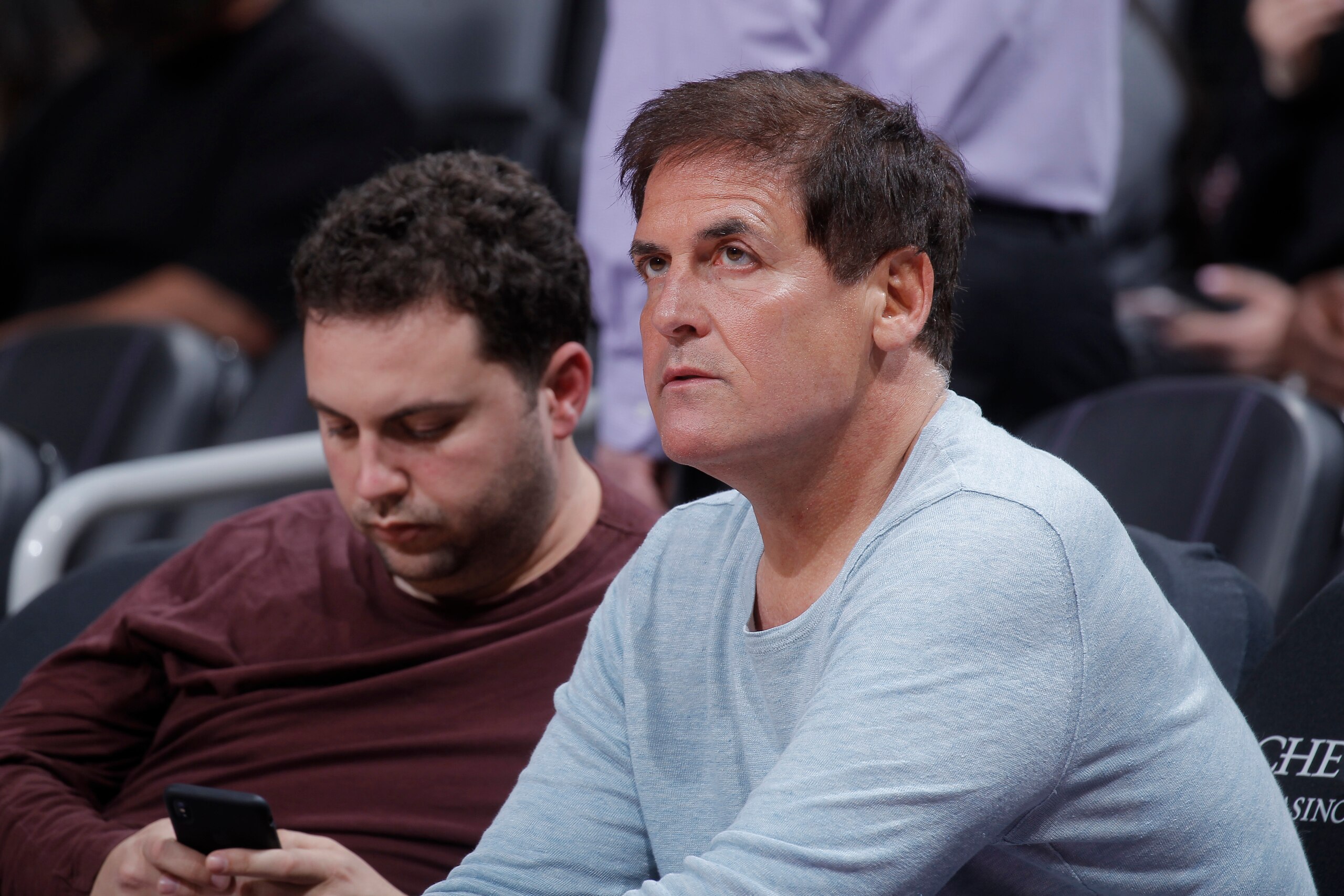 SACRAMENTO, CA - MARCH 27: Dallas Mavericks owner Mark Cuban looks on during the game against the Sacramento Kings on March 27, 2018 at Golden 1 Center in Sacramento, California. NOTE TO USER: User expressly acknowledges and agrees that, by downloading an