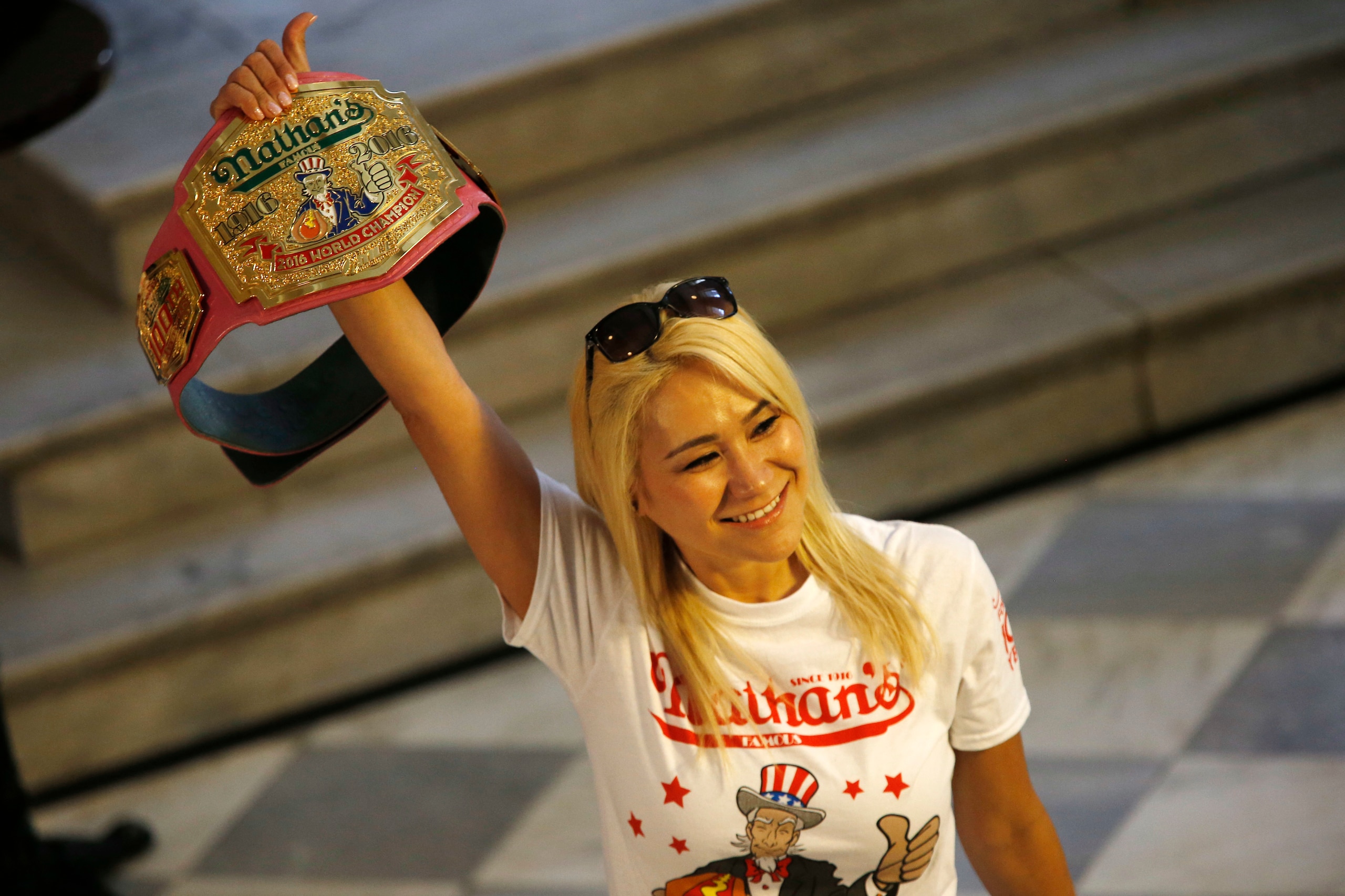 Miki Sudo is the defending women's champion at the Nathan's Famous Hot Dog Eating Contest.