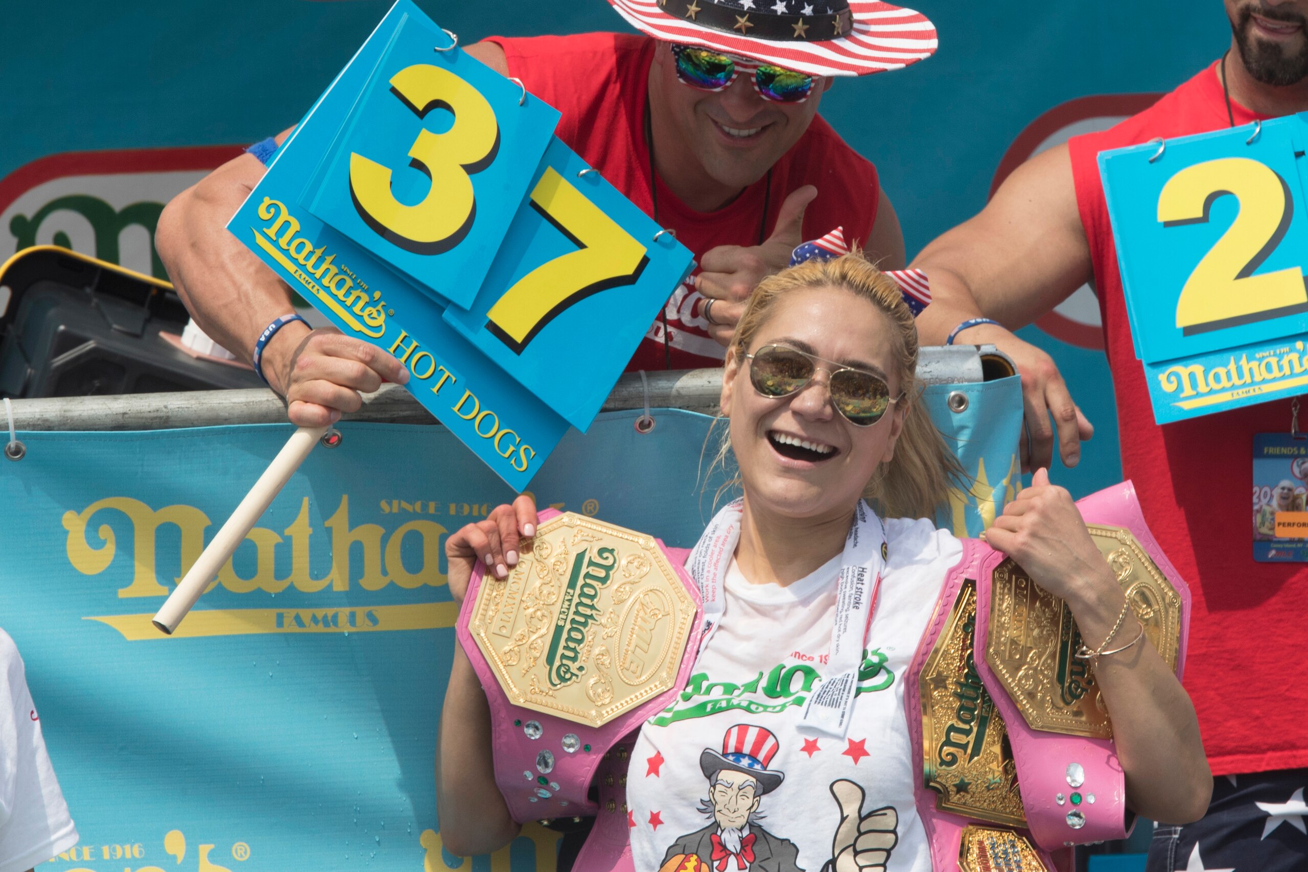 Miki Sudo proved to be a powerful champion. Miki Sudo proved to be a powerful champion.