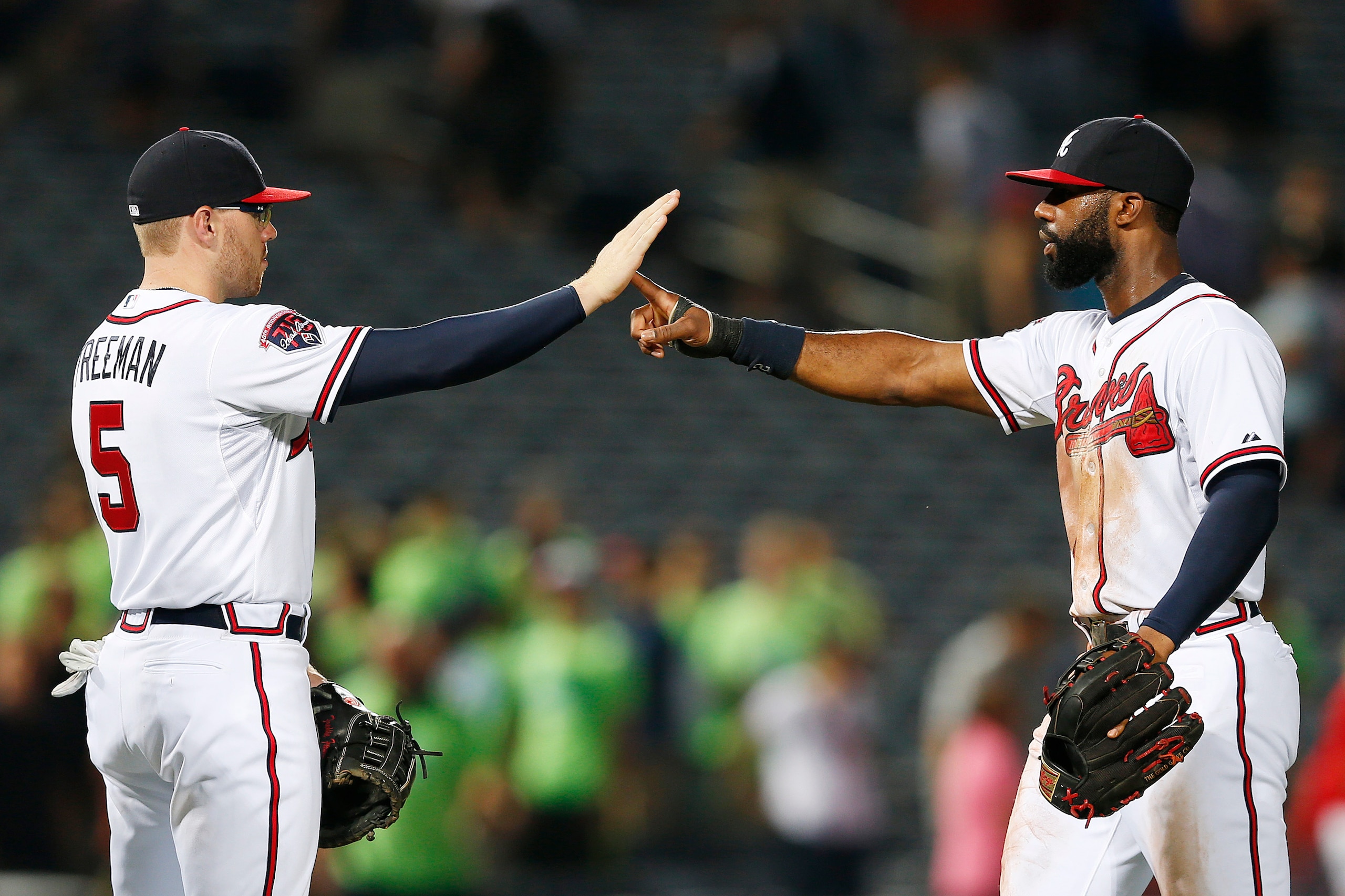 Both 24 in 2014, Freeman and Jason Heyward couldn't save the Braves from beginning a four-year stretch of losing seasons. Both 24 in 2014, Freeman and Jason Heyward couldn't save the Braves from beginning a four-year stretch of losing seasons.