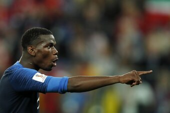 Paul Pogba of France during the 2018 FIFA World Cup Semi Final match between France and Belgium at the Saint Petersburg Stadium on June 26, 2018 in Saint Petersburg, Russia(Photo by VI Images via Getty Images)