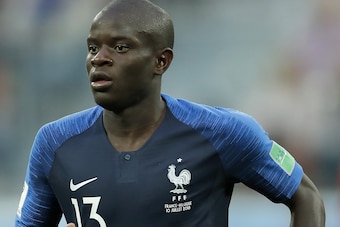 Ngolo Kante of France during the 2018 FIFA World Cup Semi Final match between France and Belgium at the Saint Petersburg Stadium on July 10, 2018 in Saint Petersburg, Russia(Photo by VI Images via Getty Images)