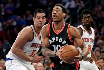 Though DeMar DeRozan raised his three-point attempts last season, he still took more mid-range attempts than all but two players in the league.