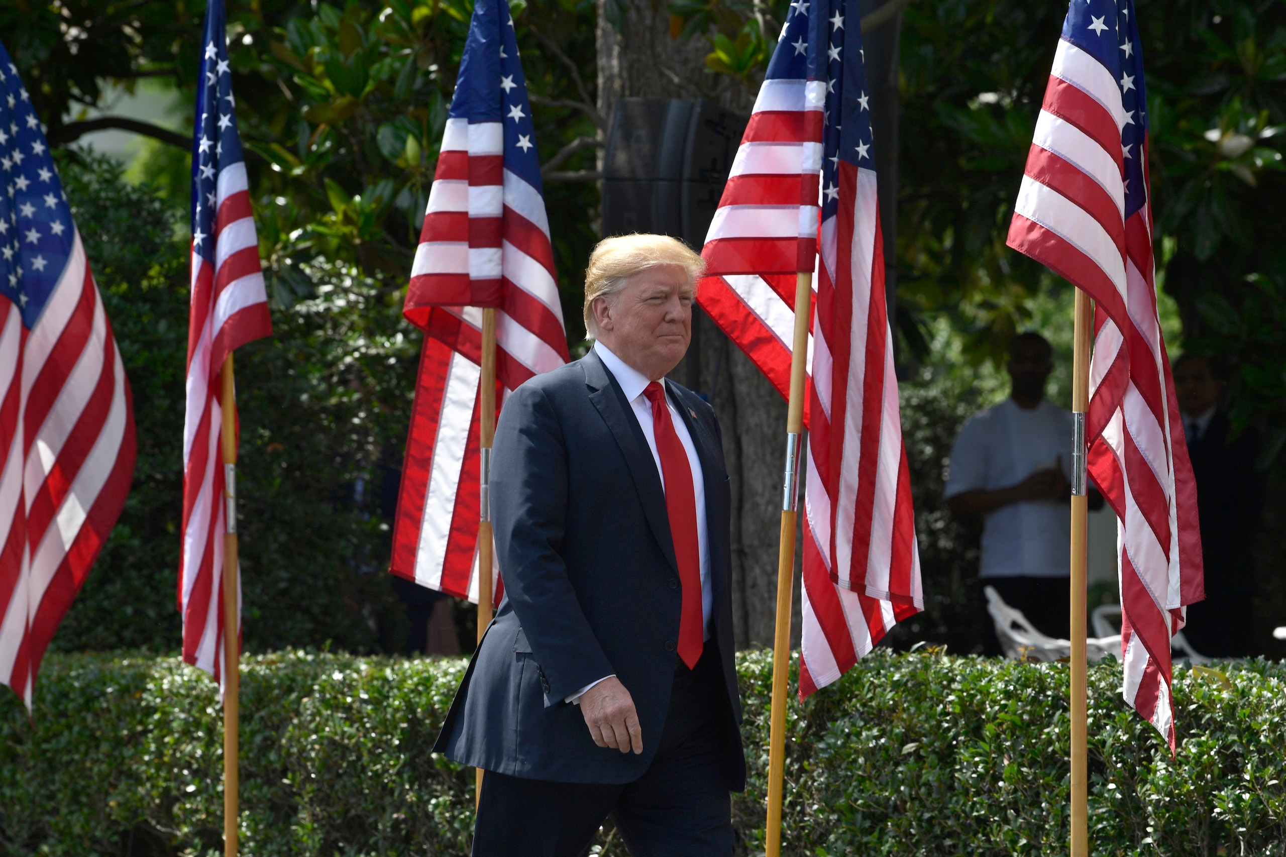 The president hosted a 'Celebration of America' after he canceled a visit to the White House by the Philadelphia Eagles following their Super Bowl win.