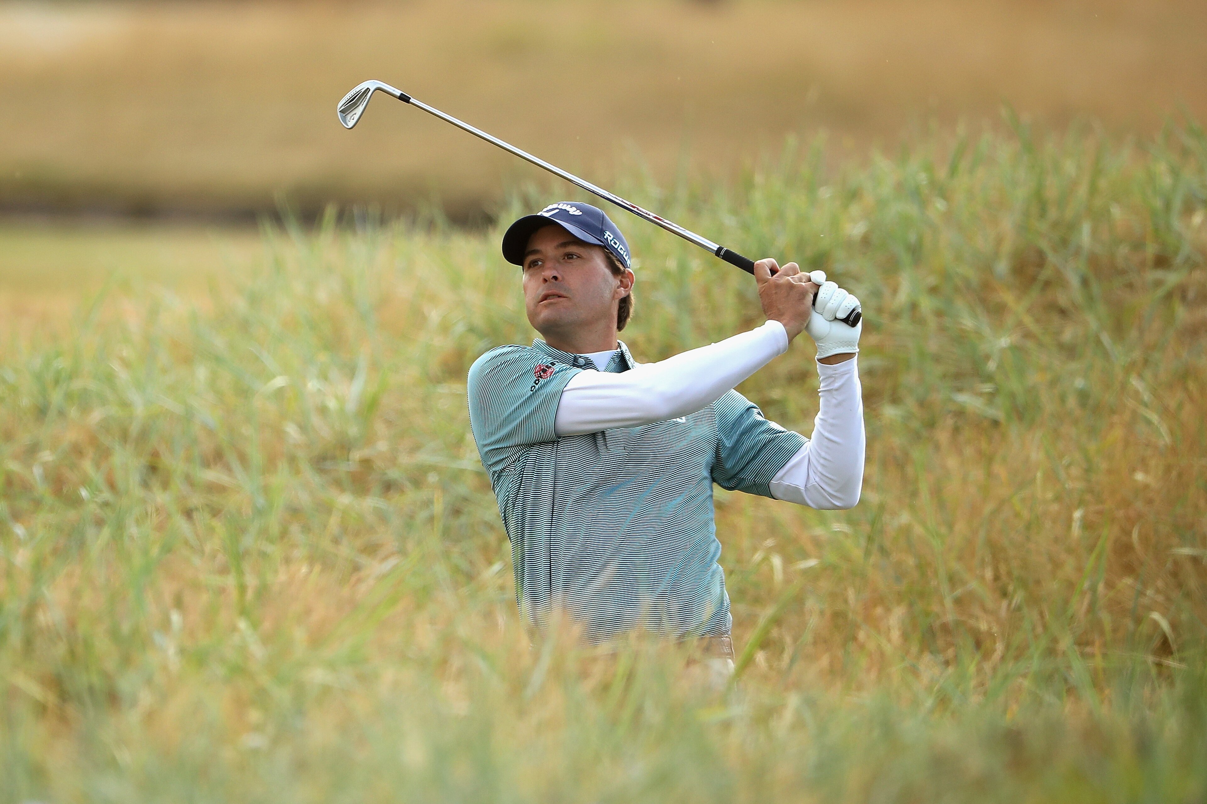CARNOUSTIE, SCOTLAND - JULY 20: Kevin Kisner of the United States plays a shot on the 18th hole during the second round of the 147th Open Championship at Carnoustie Golf Club on July 20, 2018 in Carnoustie, Scotland. (Photo by Francois Nel/Getty Images) CARNOUSTIE, SCOTLAND - JULY 20: Kevin Kisner of the United States plays a shot on the 18th hole during the second round of the 147th Open Championship at Carnoustie Golf Club on July 20, 2018 in Carnoustie, Scotland. (Photo by Francois Nel/Getty Images)