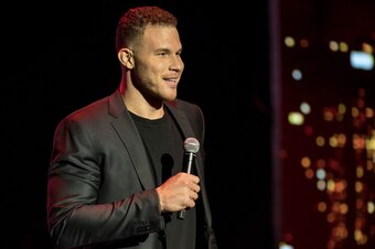 Griffin at a stand-up performance.