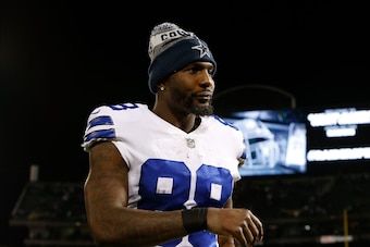 OAKLAND, CA - DECEMBER 17: Dez Bryant #88 of the Dallas Cowboys leaves the field after a win against the Oakland Raiders at Oakland-Alameda County Coliseum on December 17, 2017 in Oakland, California. (Photo by Lachlan Cunningham/Getty Images)
