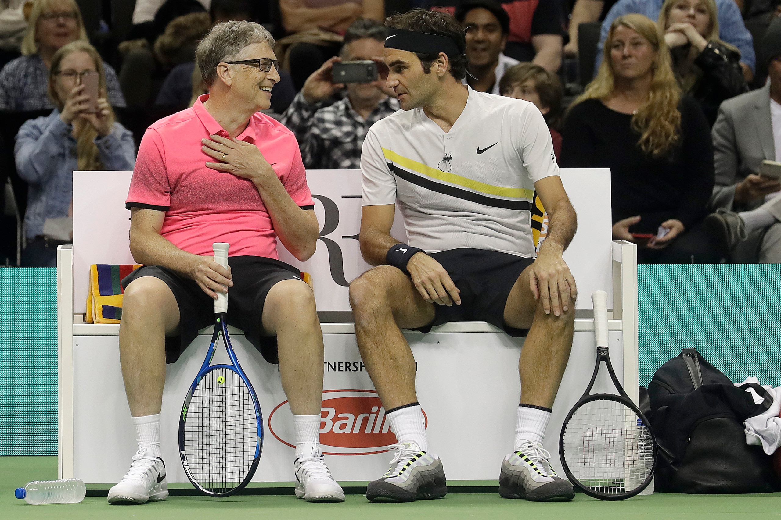 Bill Gates and Federer recently teamed up for a charity match.