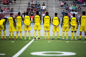 The 28-man Wisdom High School boys roster is made up of immigrants from 13 countries and four continents.