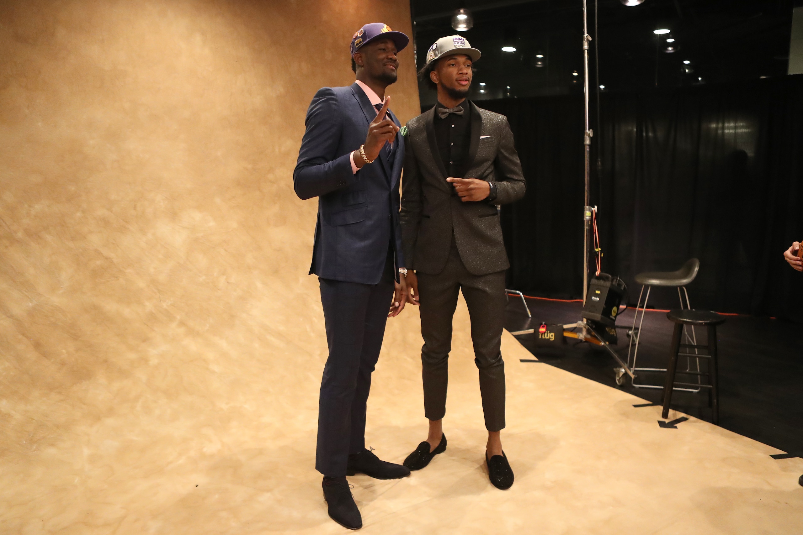 BROOKLYN, NY - JUNE 21: Deandre Ayton and Marvin Bagley III pose for a photo at the 2018 NBA Draft on June 21, 2018 at the Barclays Center in Brooklyn, New York. NOTE TO USER: User expressly acknowledges and agrees that, by downloading and/or using this p BROOKLYN, NY - JUNE 21: Deandre Ayton and Marvin Bagley III pose for a photo at the 2018 NBA Draft on June 21, 2018 at the Barclays Center in Brooklyn, New York. NOTE TO USER: User expressly acknowledges and agrees that, by downloading and/or using this p