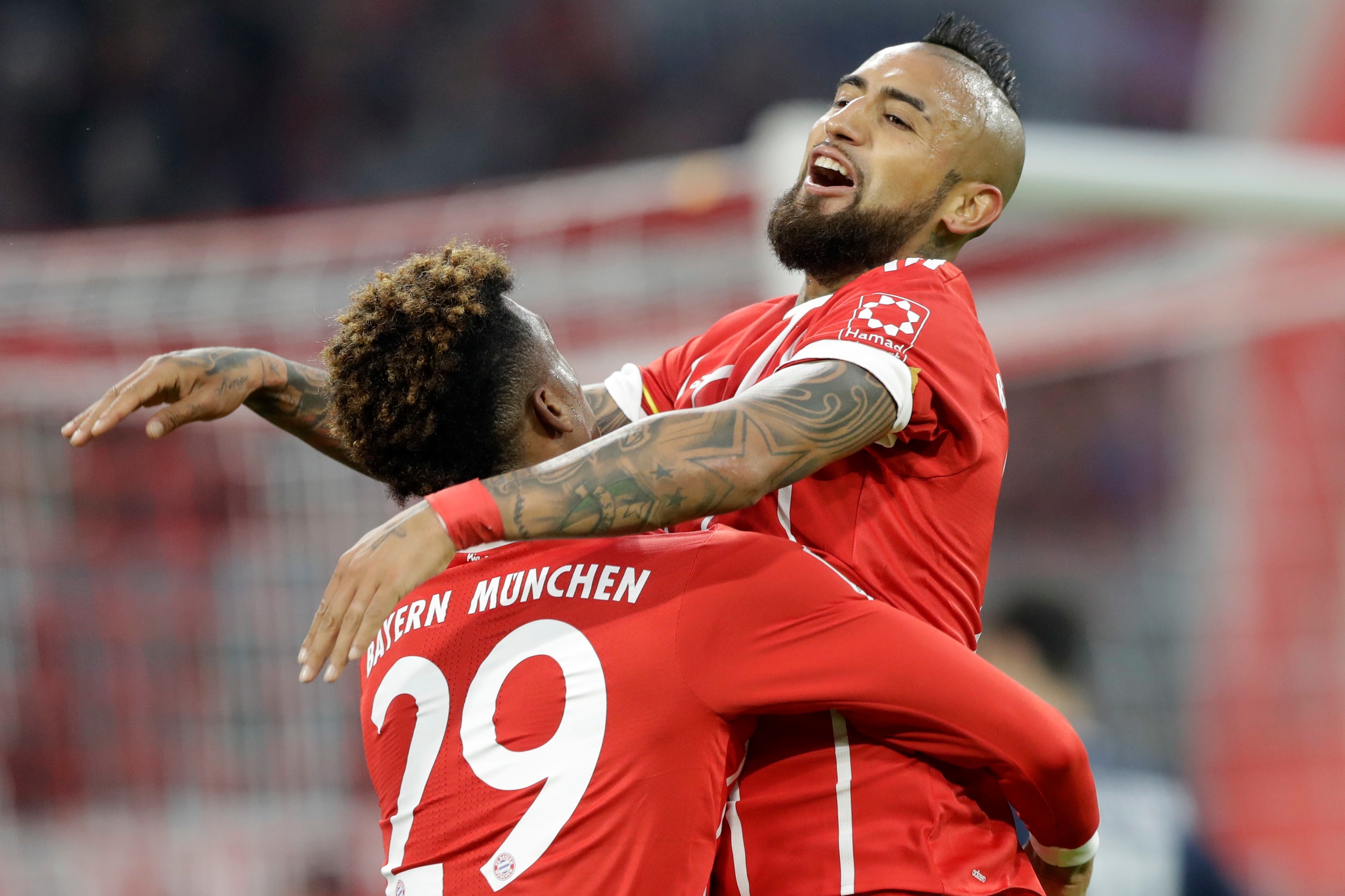 Vidal is a major force in the middle third. Vidal is a major force in the middle third.