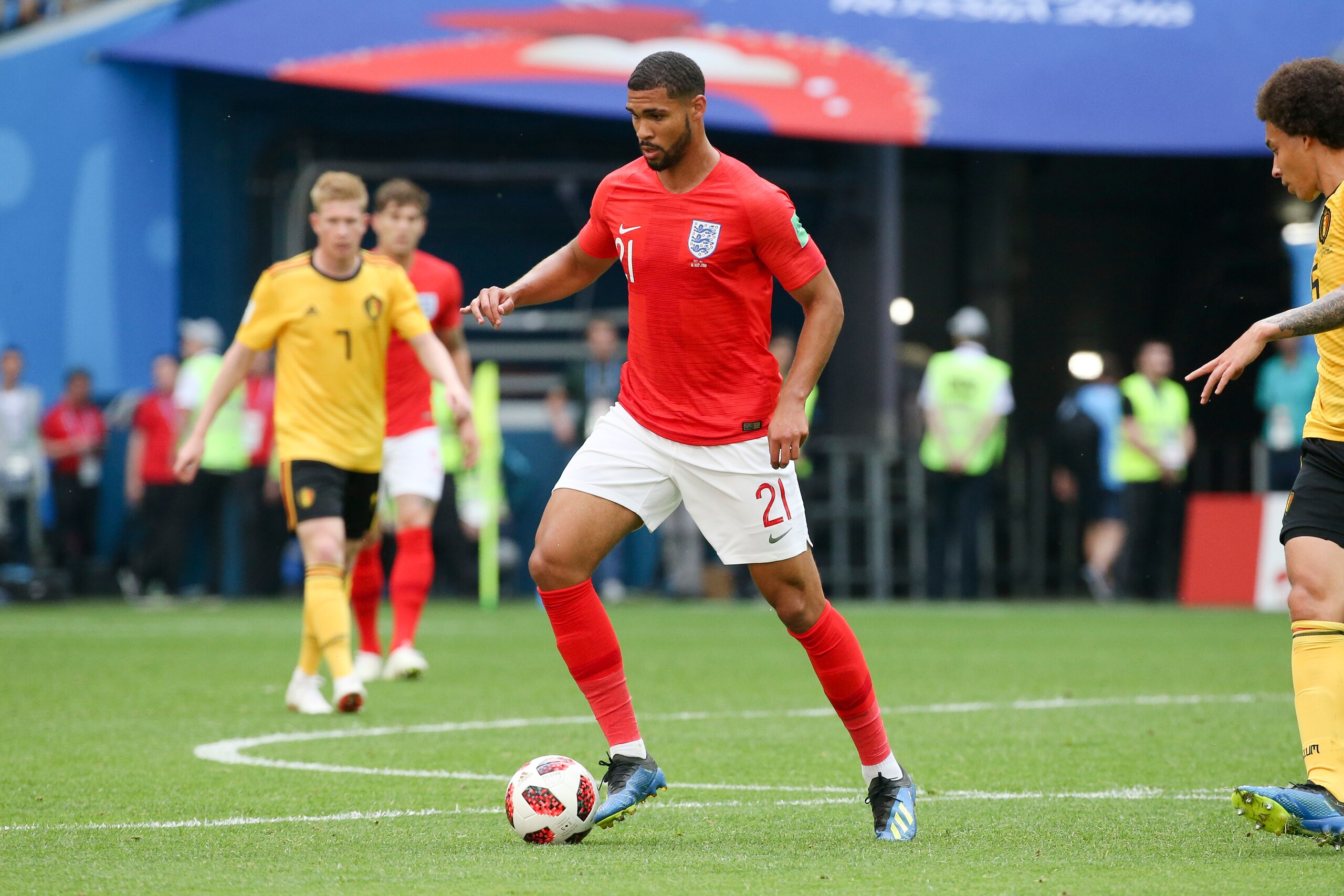 SAINT PETERSBURG, RUSSIA - JULY 14: Ruben Loftus-Cheek of England during the 2018 FIFA World Cup Russia 3rd Place Playoff match between Belgium and England at Saint Petersburg Stadium on July 14, 2018 in Saint Petersburg, Russia. (Photo by Jean Catuffe/Ge