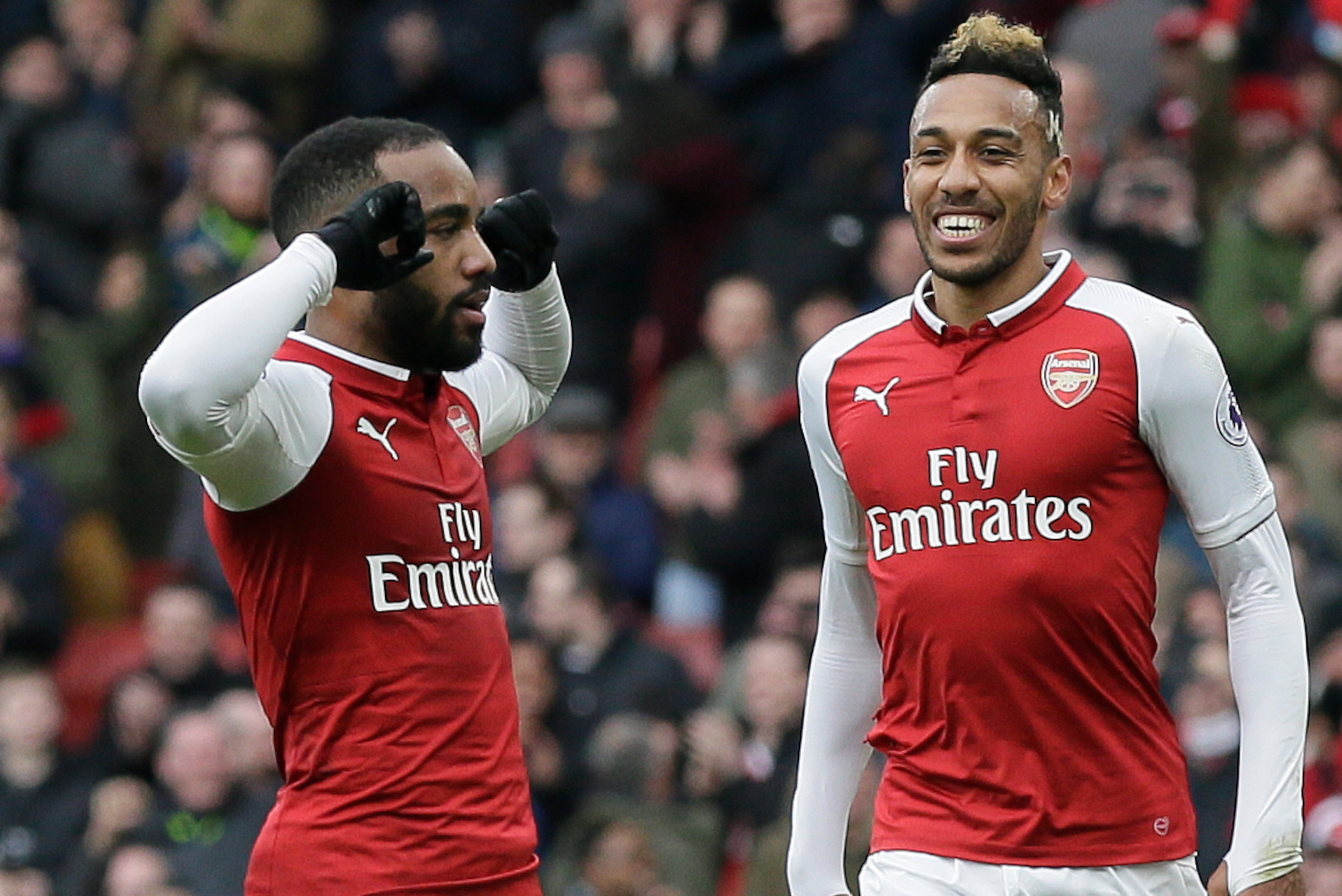 Lacazette and Aubameyang are both ahead of Welbeck in the Arsenal pecking order.