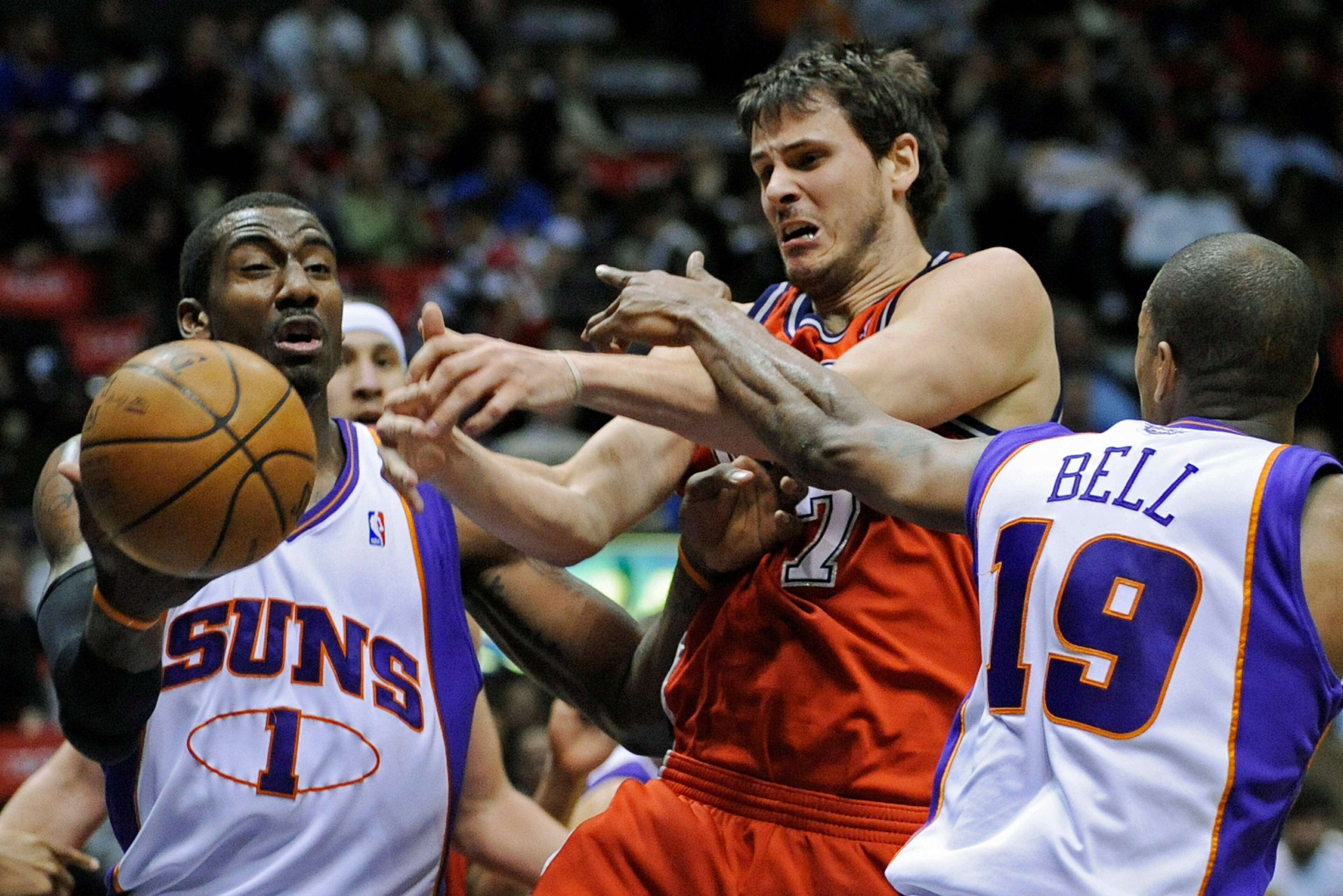Bostjan Nachbar, shown in his NBA days as a New Jersey Net, is one of the former Euroleague stars who led the drive for a players union.