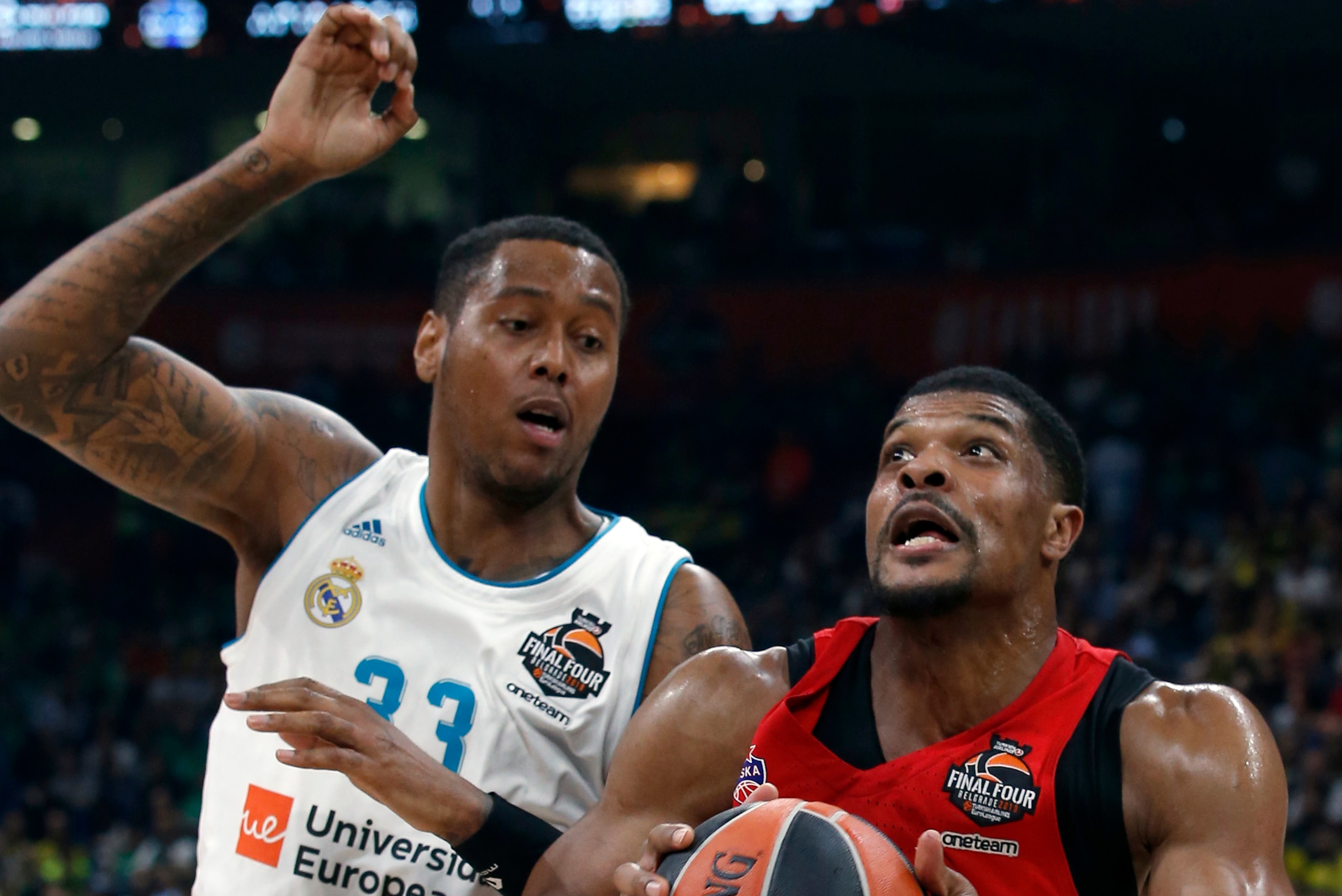 CSKA Moscow's Kyle Hines (right, with Trey Thompkins) is vice president of the ELPA. CSKA Moscow's Kyle Hines (right, with Trey Thompkins) is vice president of the ELPA.