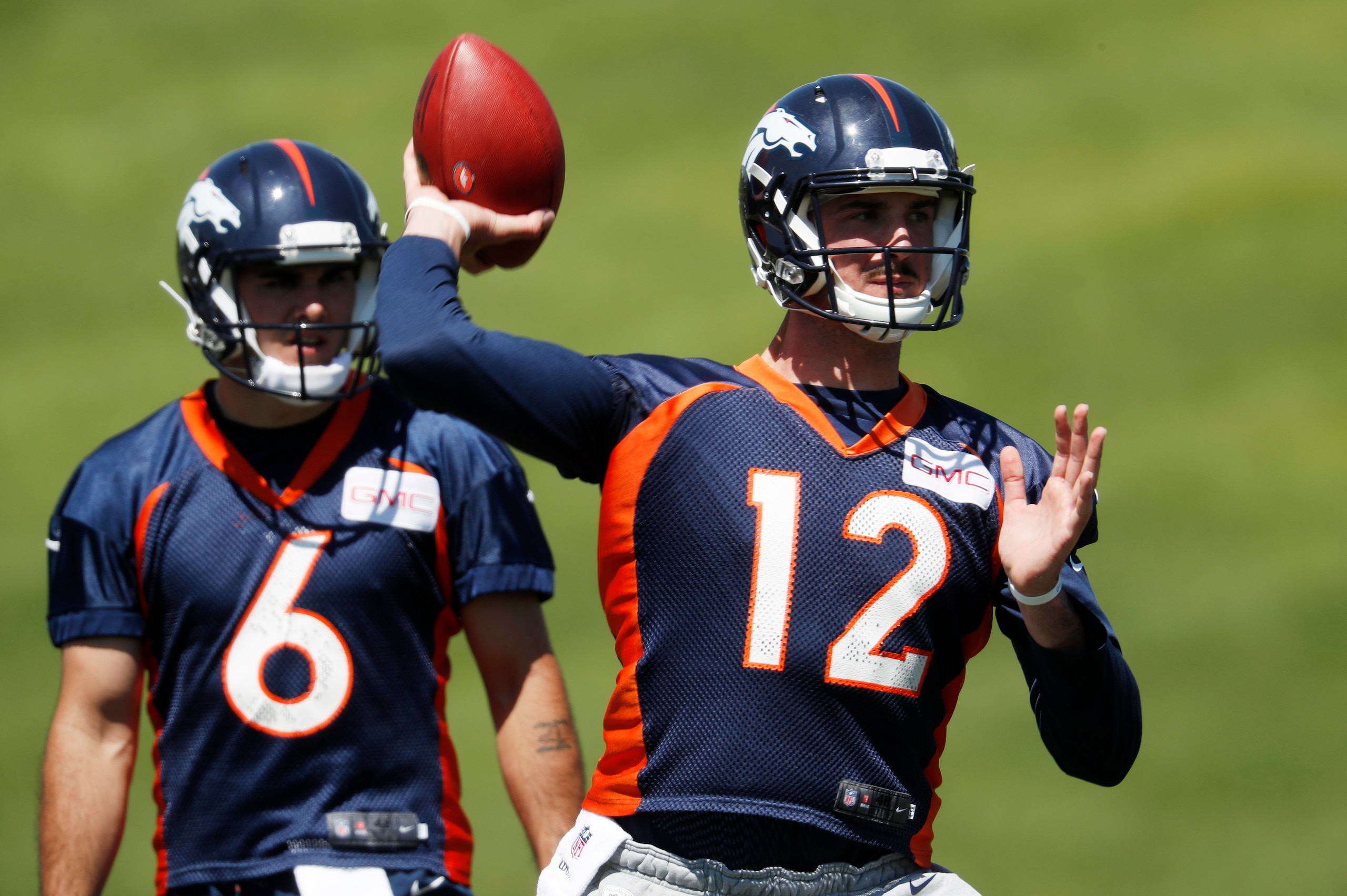 Chad Kelly, left, leapfrogged Paxton Lynch on the depth chart. Chad Kelly, left, leapfrogged Paxton Lynch on the depth chart.