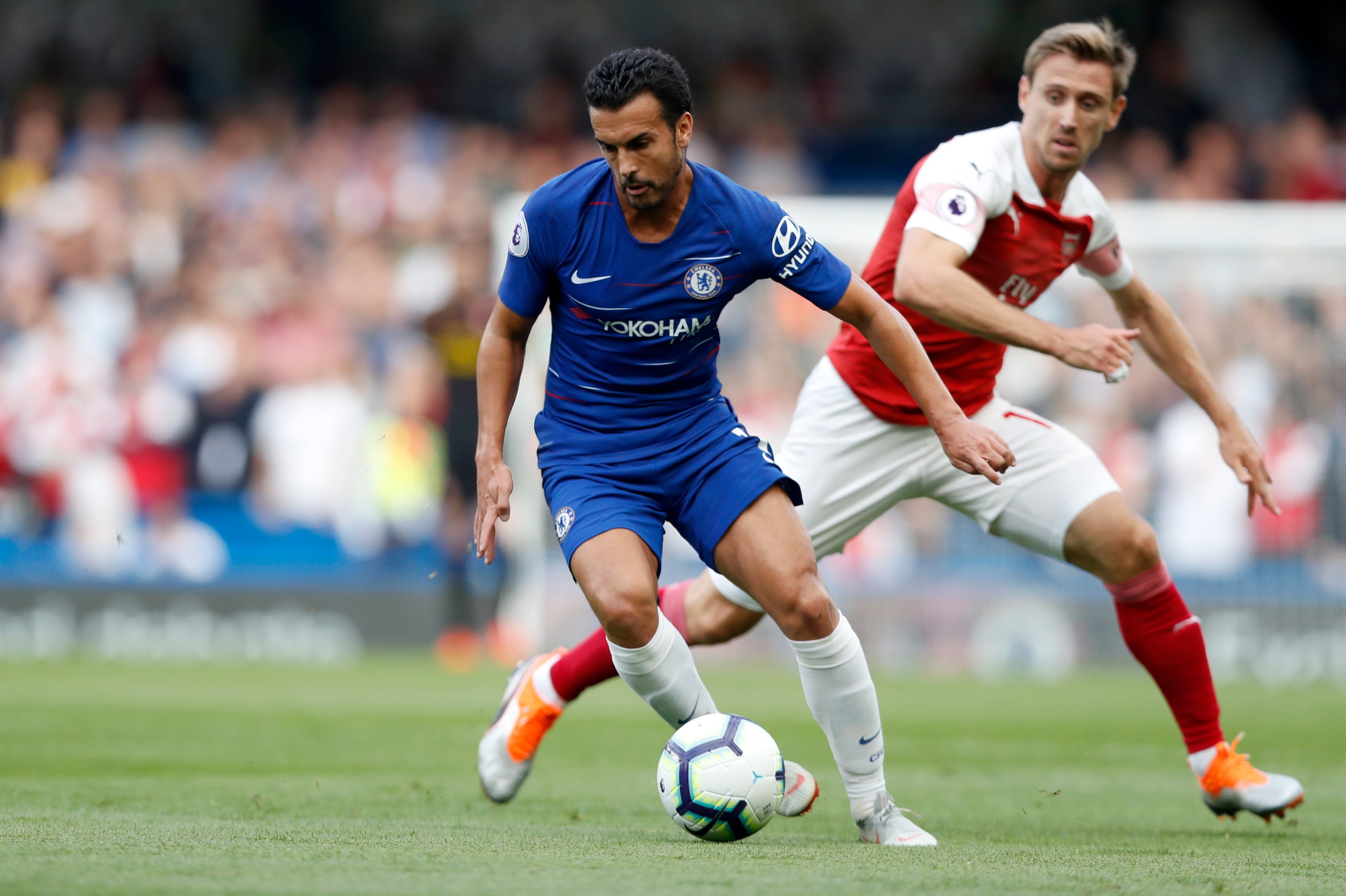 Pedro tormented a disjointed Arsenal defence.