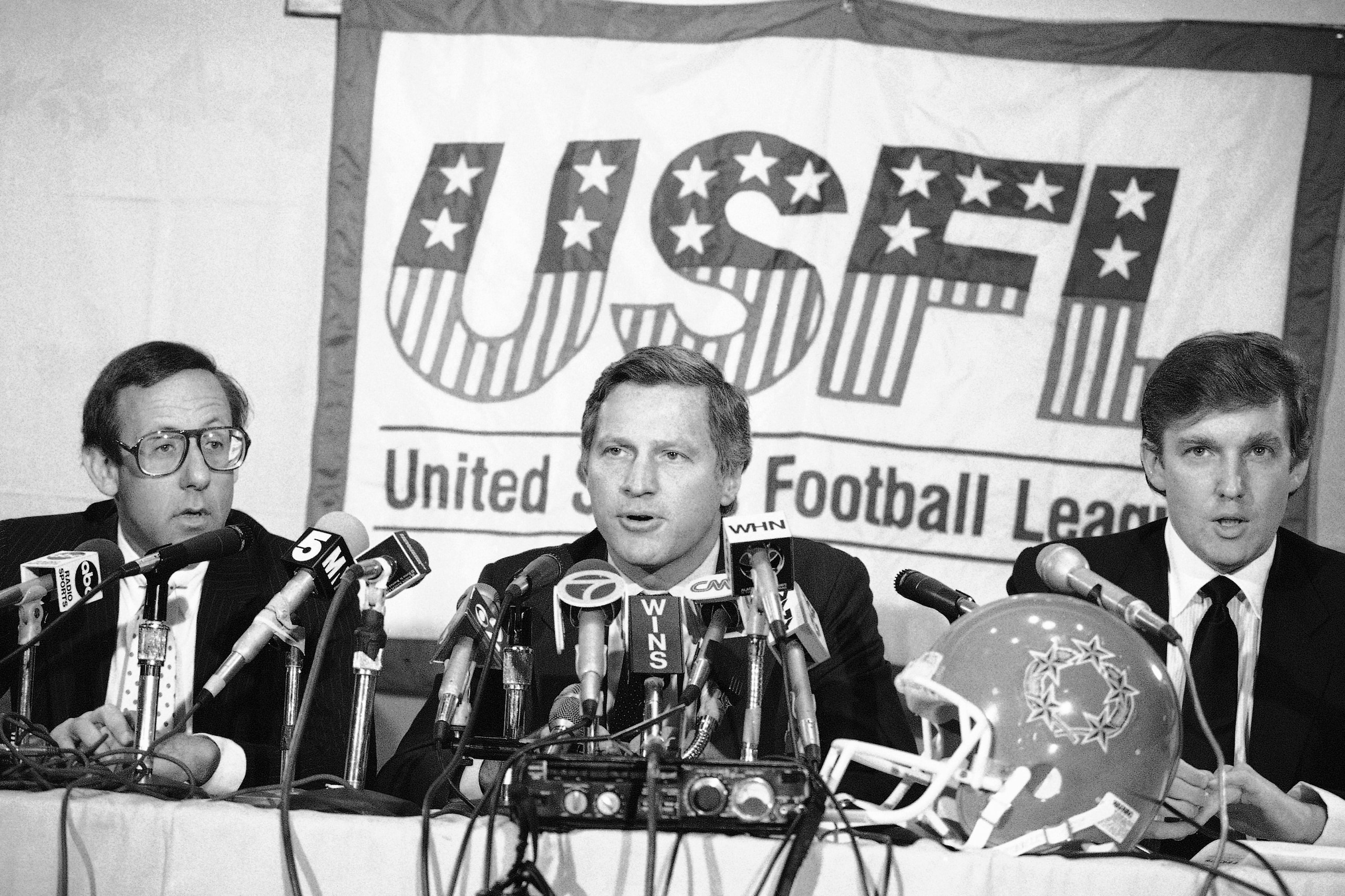 Donald Trump, far right.