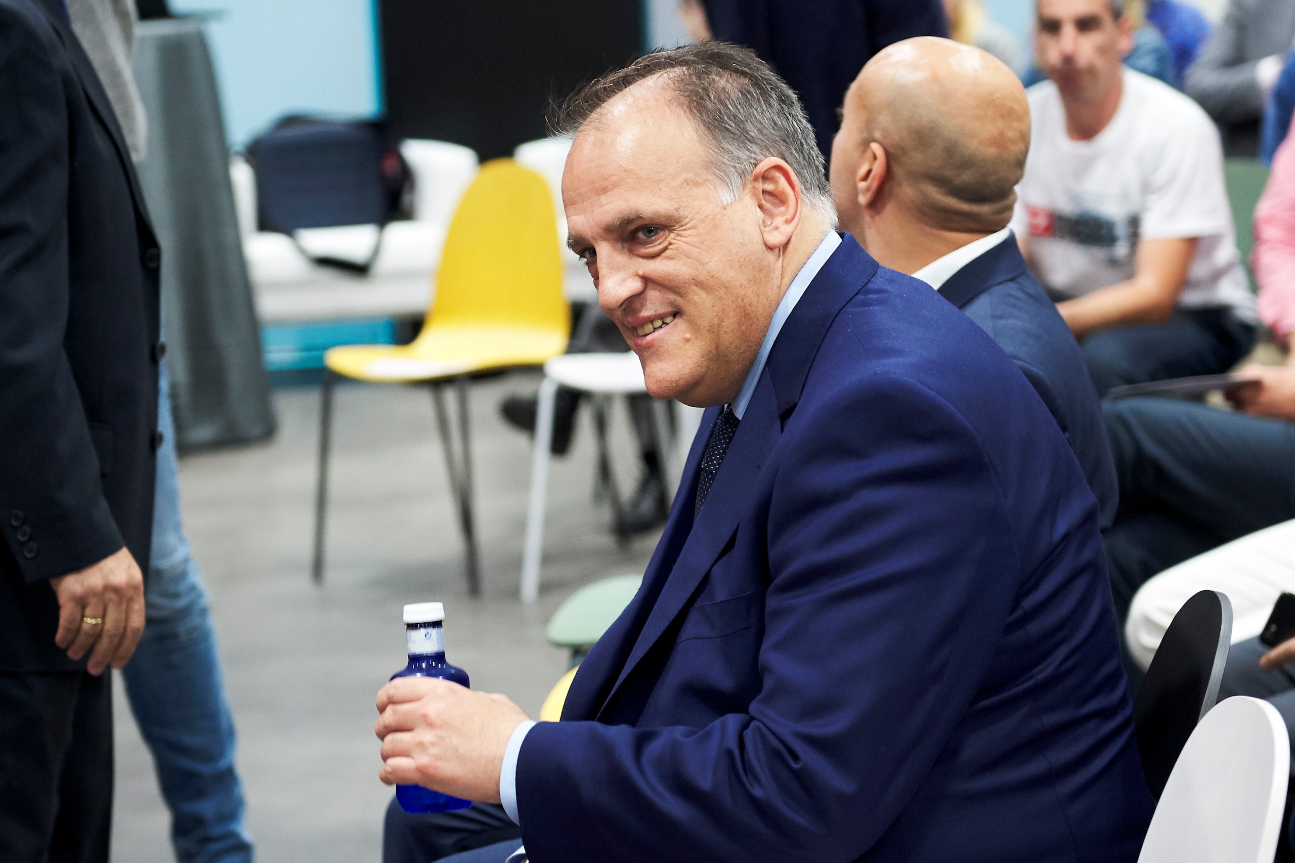 MADRID, SPAIN - MAY 30:  Javier Tebas attends the presentation of Iker Casillas  as Sportium Ambassador for FIFA World Cup 2018 on May 30, 2018 in Madrid, Spain.  (Photo by Carlos Alvarez/Getty Images)