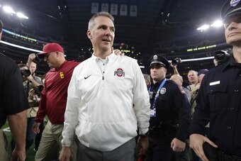 Urban Meyer after last season's Cotton Bowl victory over USC